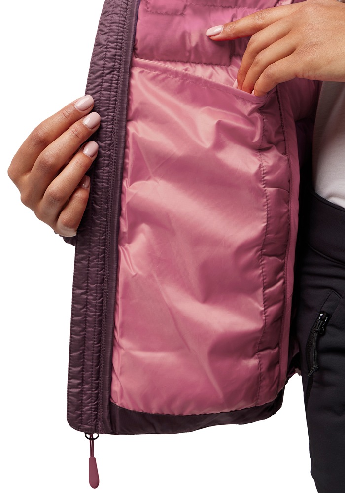 Jack Wolfskin Daunenjacke »PASSAMANI DOWN HOODY W RDS«, mit Kapuze