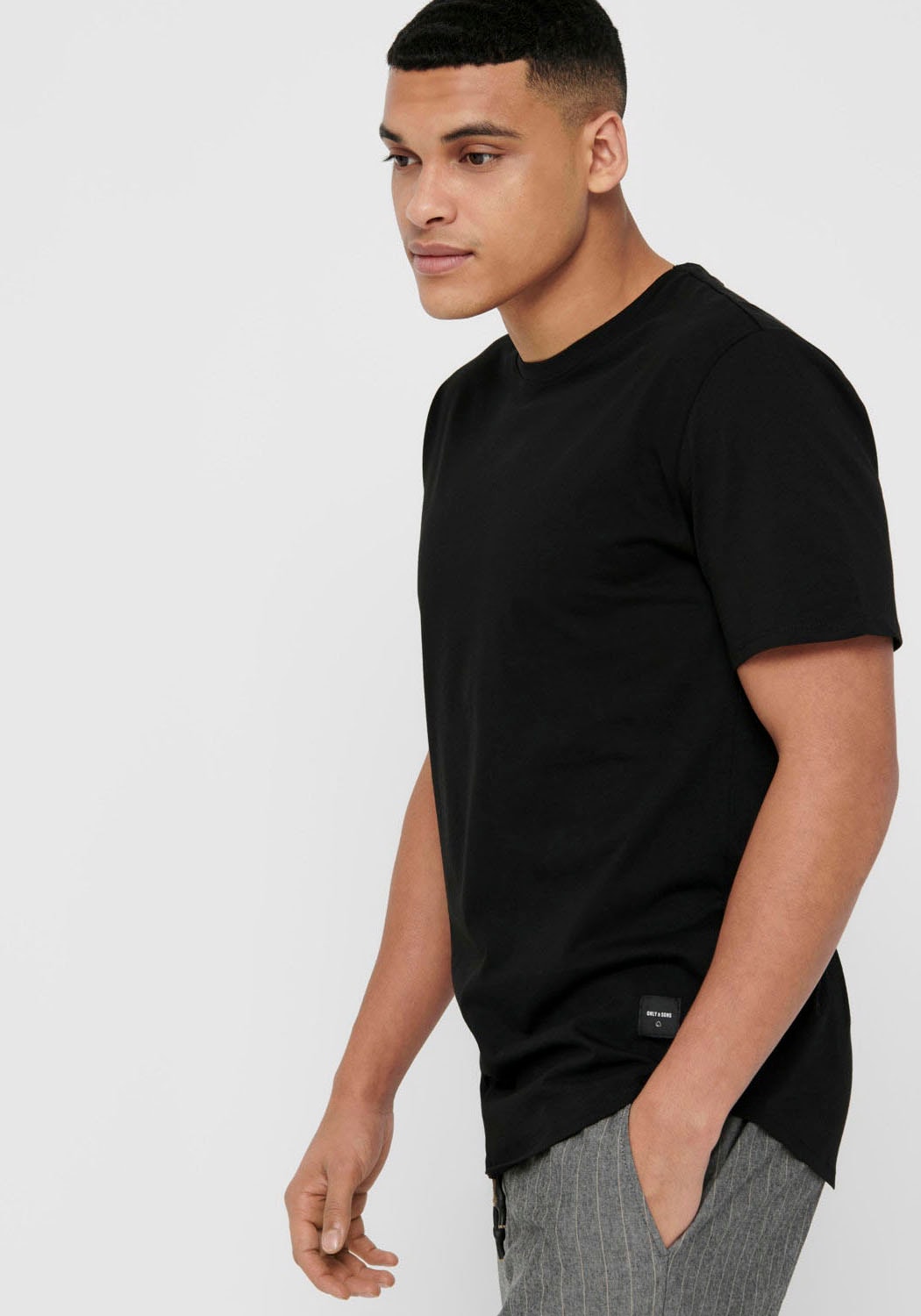 ONLY & SONS Rundhalsshirt »ONSMATT LONGY SS TEE NOOS«