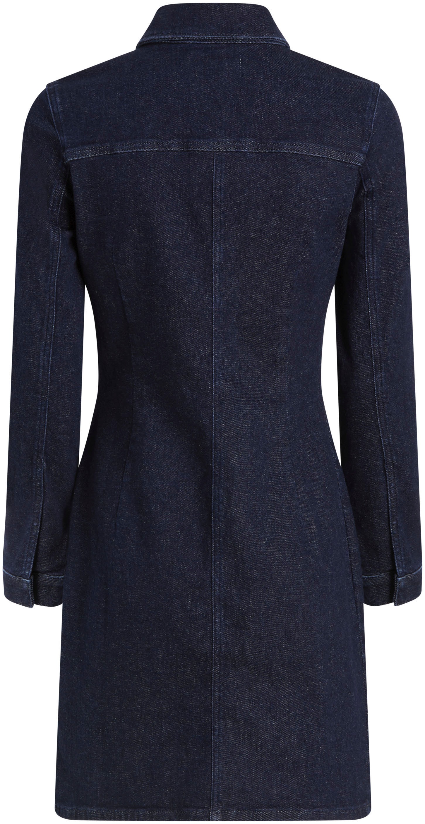 Calvin Klein Jeans Jeanskleid »DARTED LEAN SHIRT DENIM DRESS«, mit Logostickerei