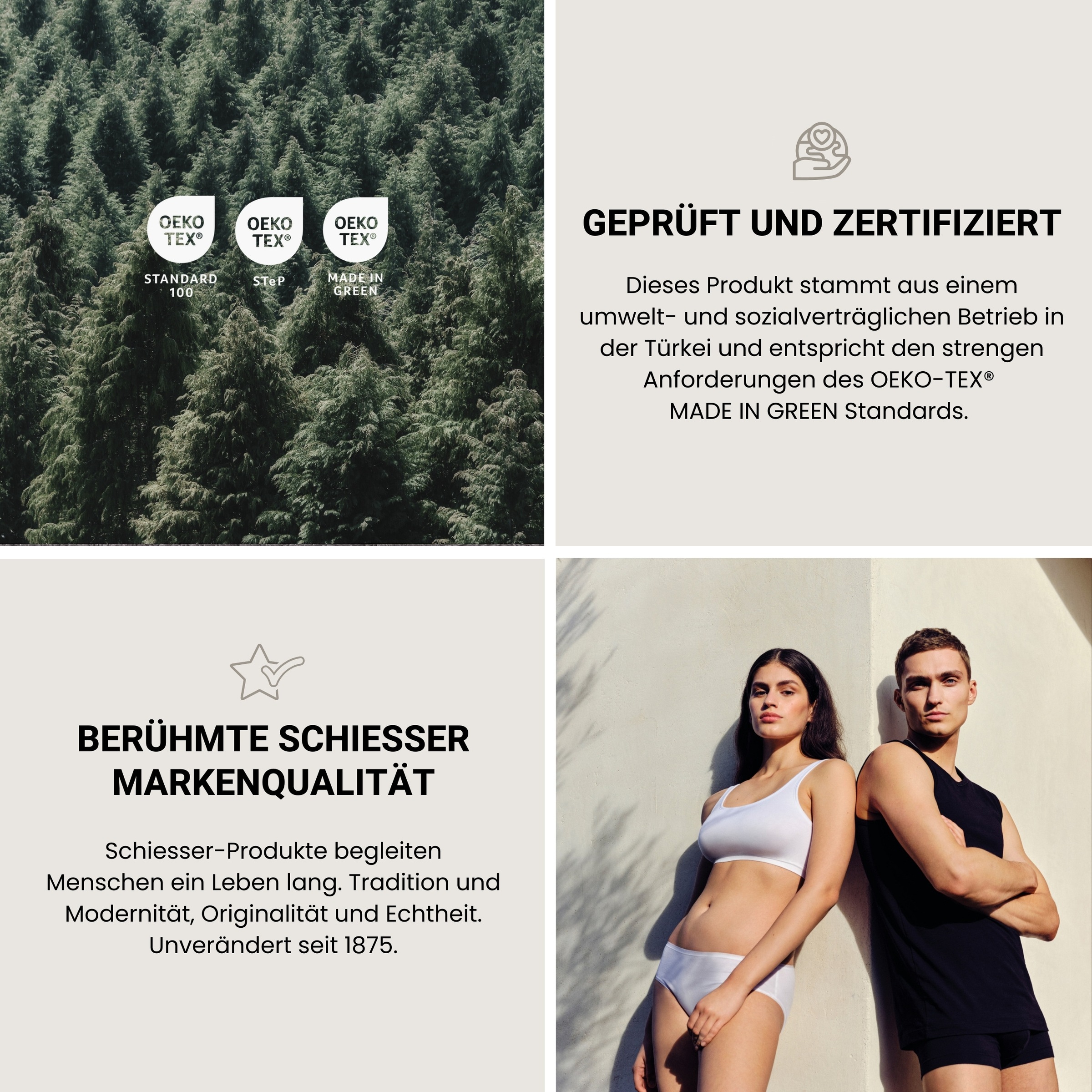 Schiesser Bettwäsche »Rexo aus weicher Baumwolle mit Streifen«, Made in Green