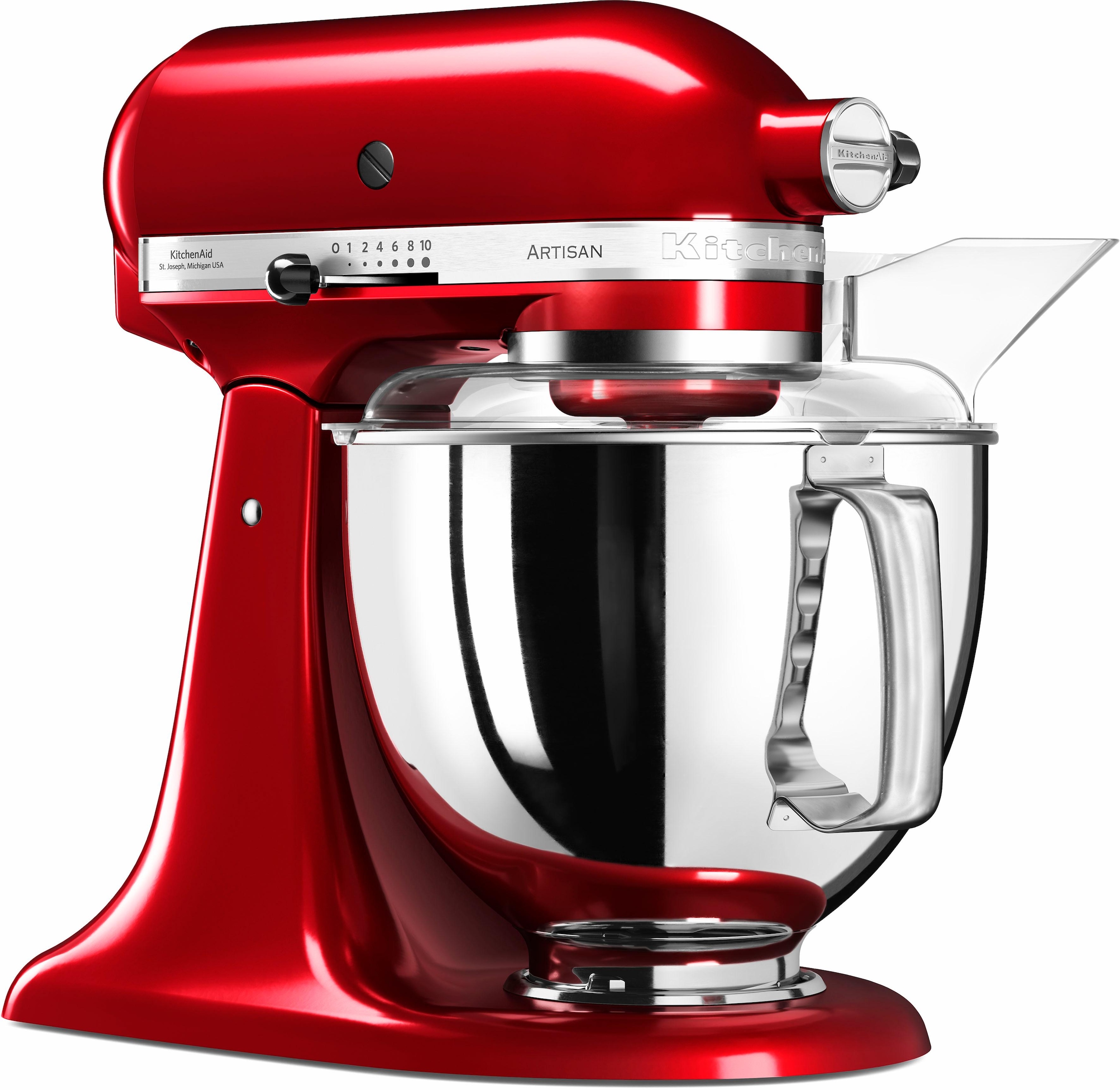 KitchenAid Küchenmaschine »5KSM175PSECA LIEBESAPFEL-ROT«, Gratis Wasserkocher, 2. Schüssel, Flexirührer (Wert ca. 347,-UVP)