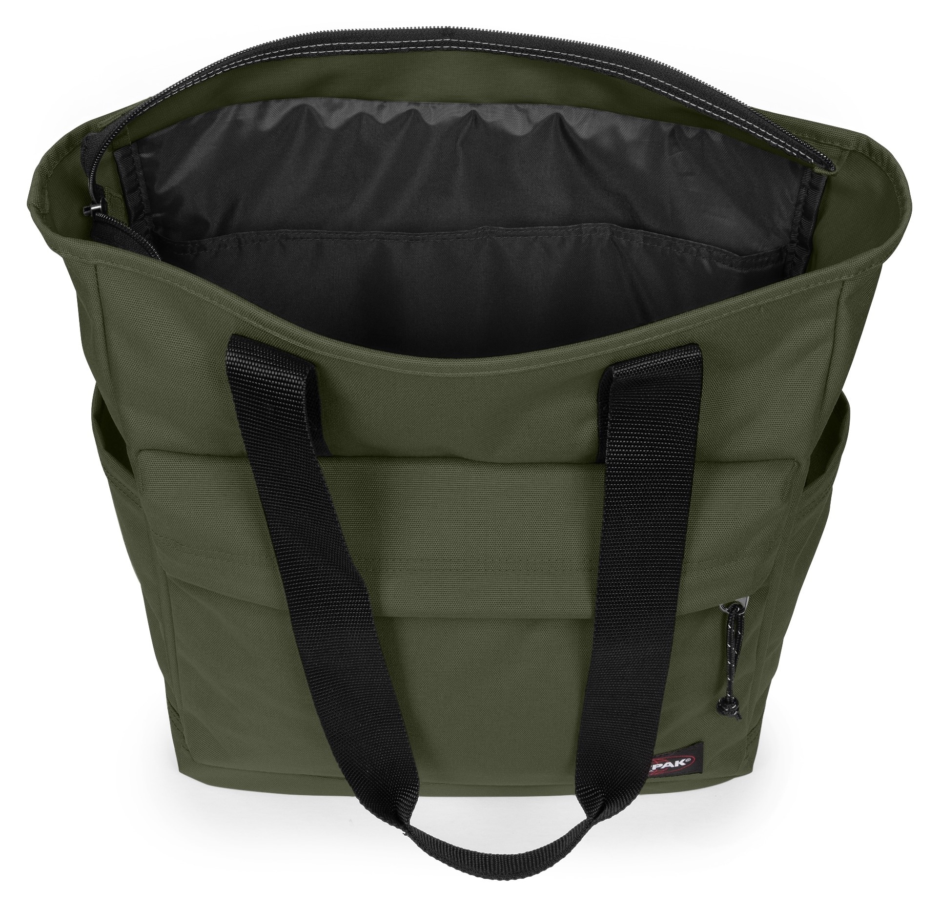 Eastpak Schultertasche »TOTE POCKET« , Tote Bag, Shopper mit Trolleyriemen zur Befestigung am Reißegepäck