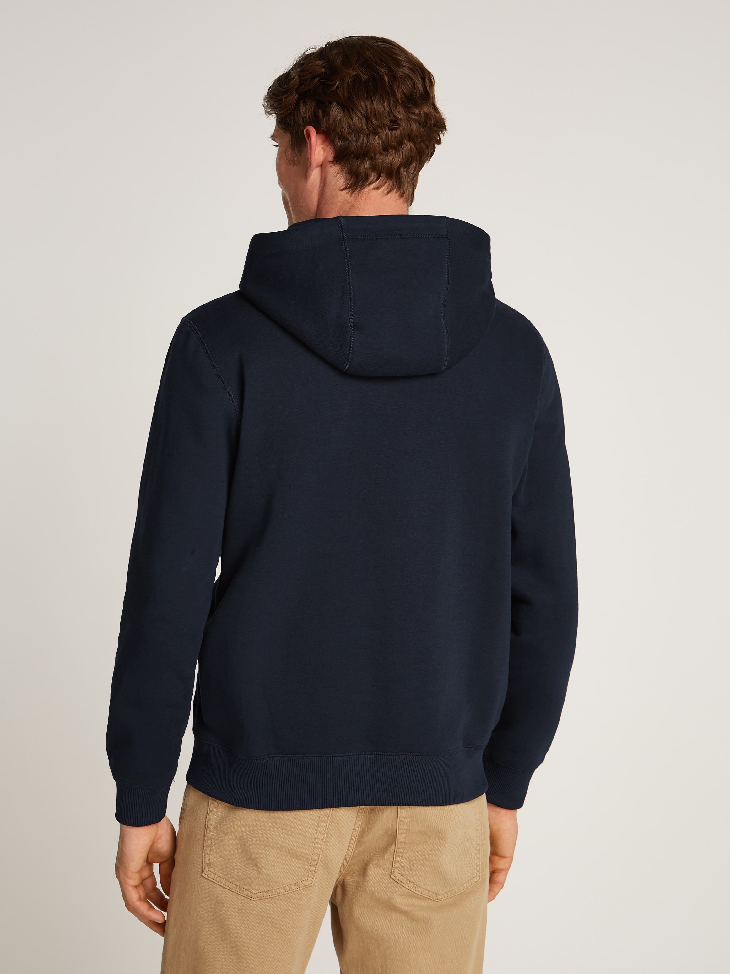 Tommy Hilfiger Sweatjacke »SMALL TOMMY LOGO ZIP HDD«, mit Logoschriftzug