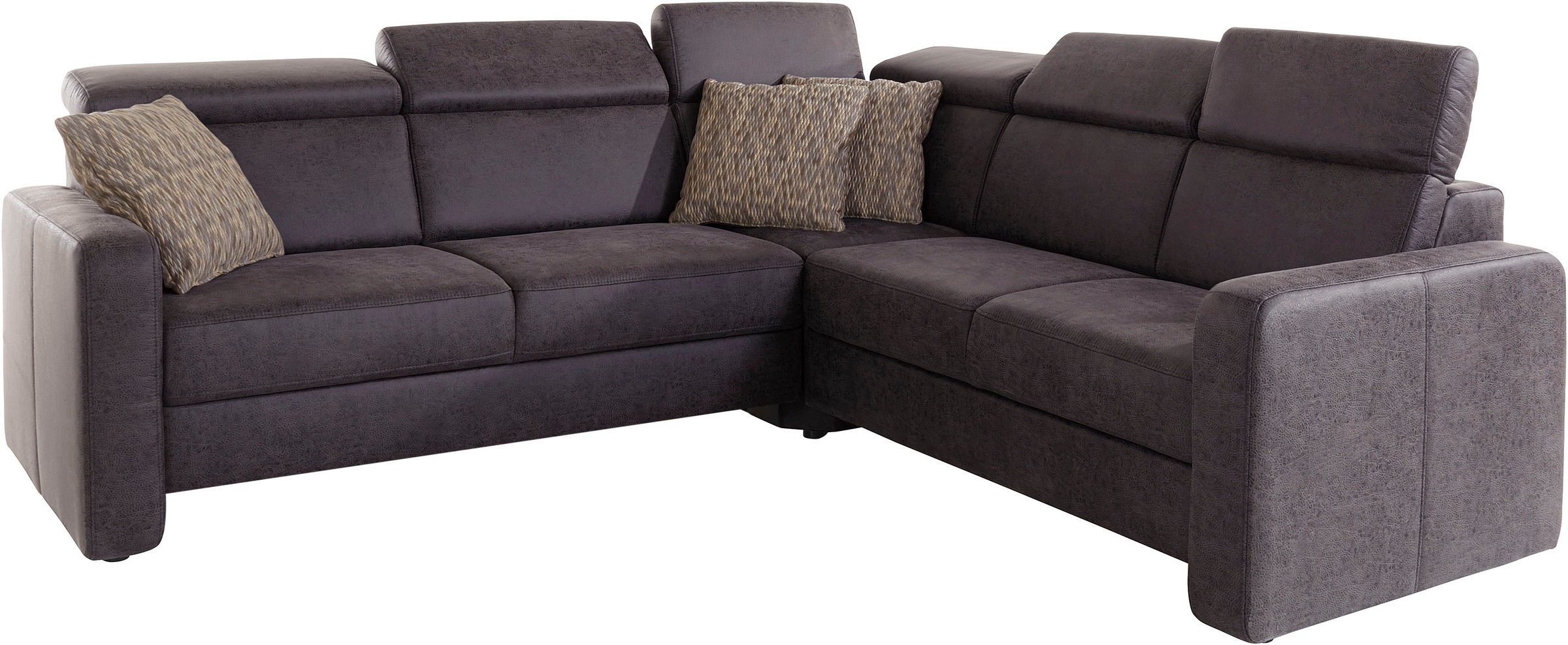 sit&more Ecksofa »Bologna L-Form«, Kopfteilverstellung, wahlweise mit Bettfunktion und Schubkasten