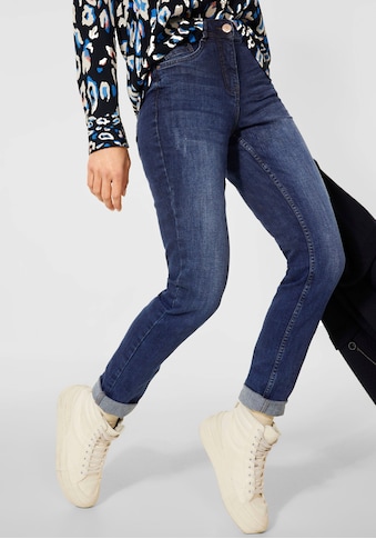 Cecil High-waist-Jeans »Style Toronto«, mit Crinkle-Effekt kaufen