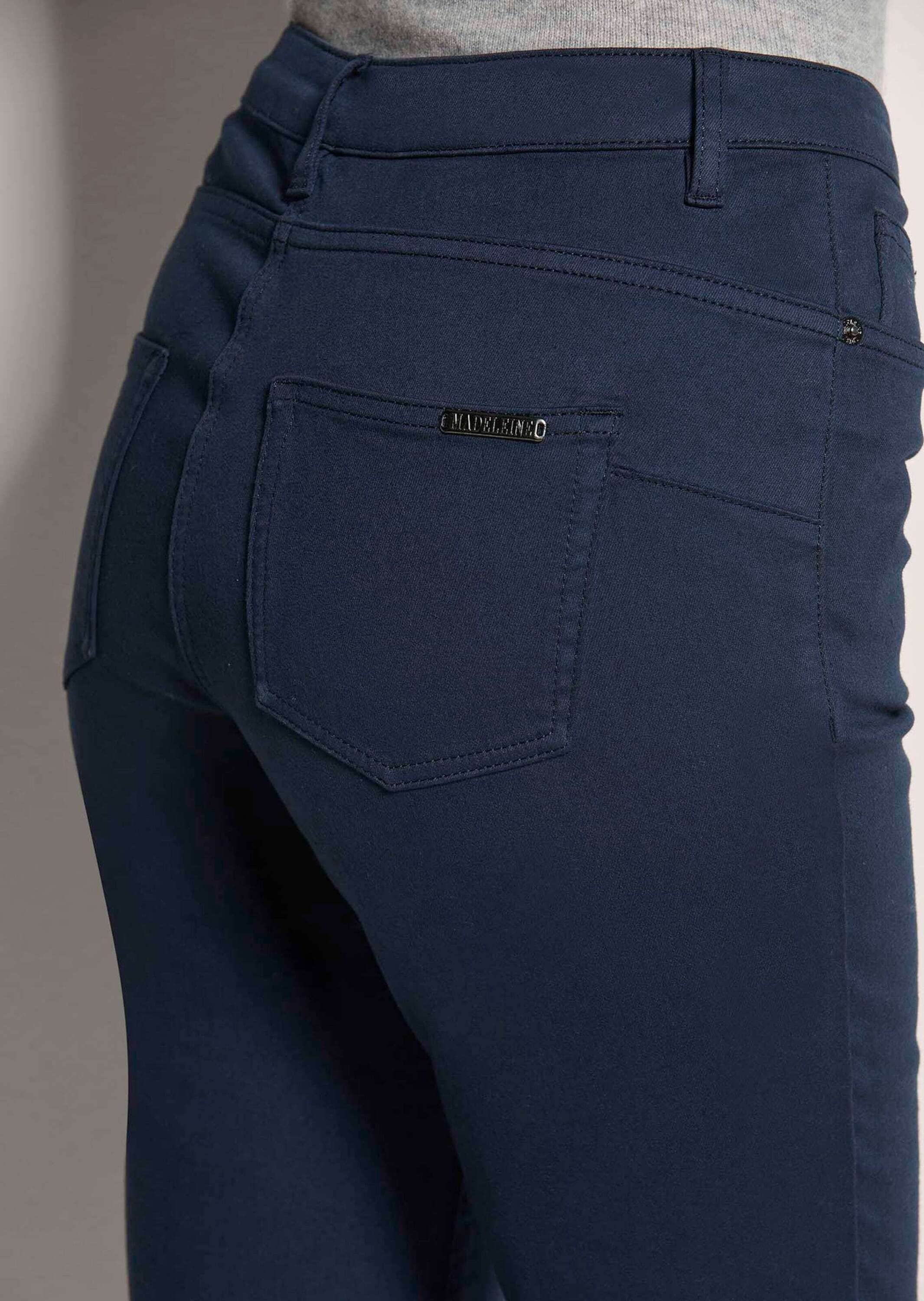 MADELEINE Regular-fit-Jeans »Jeans Jeans mit feinem Fransensaum«