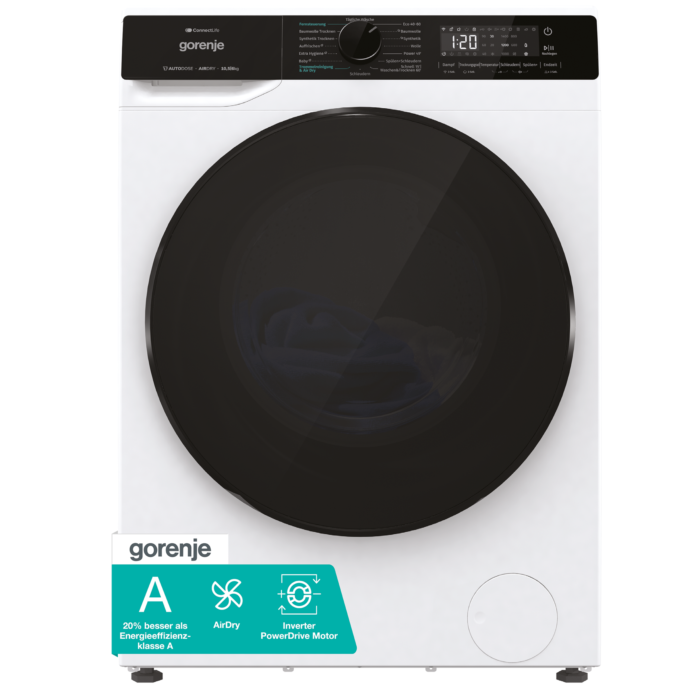 GORENJE Waschtrockner »WD2PA1X64ADAAW/DE«, Energieklasse A-20%