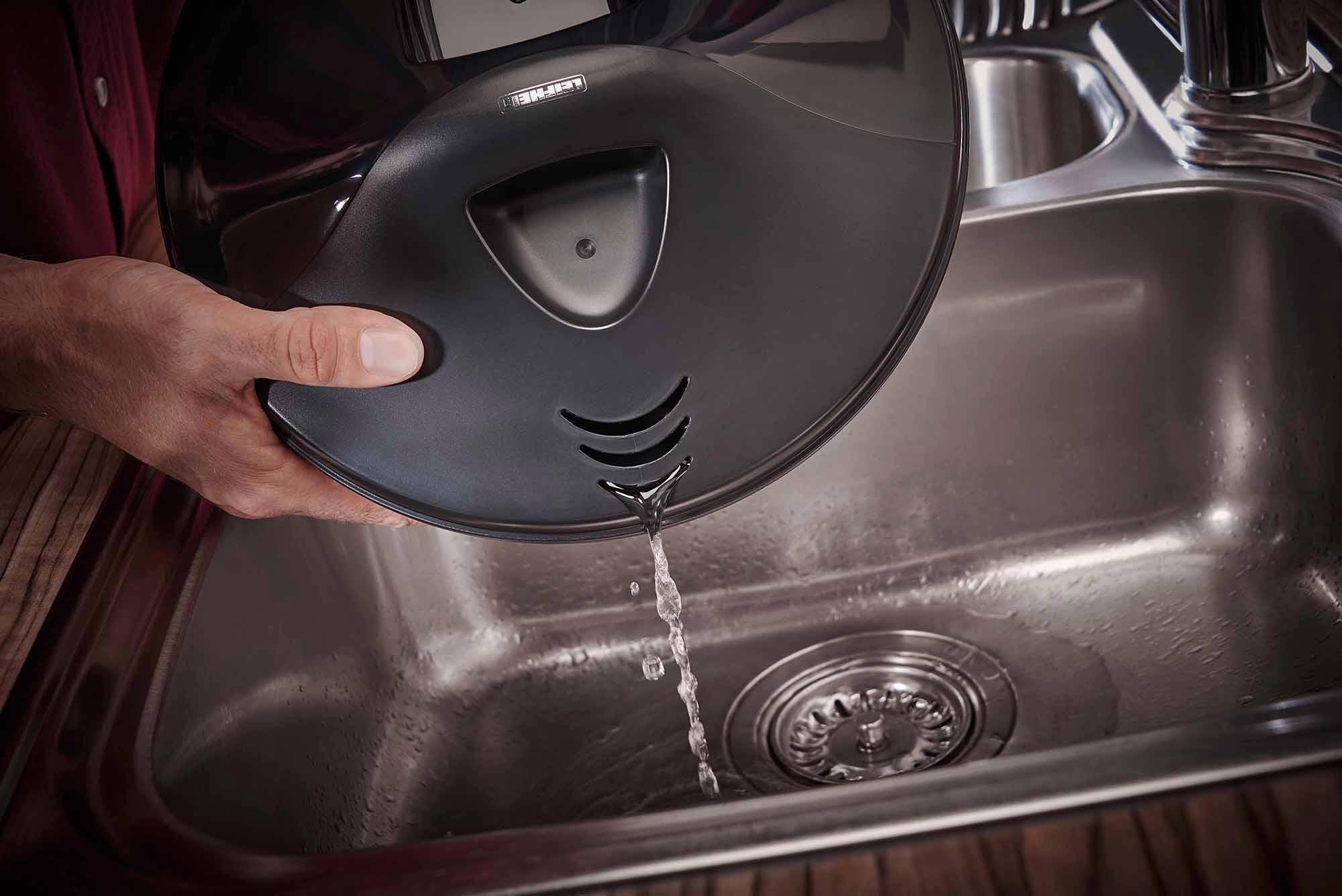 Kottwca 5L Salatschleuder Edelstahl - Multifunktional Mit 5 Aufsätzen & Eigelbtrenner