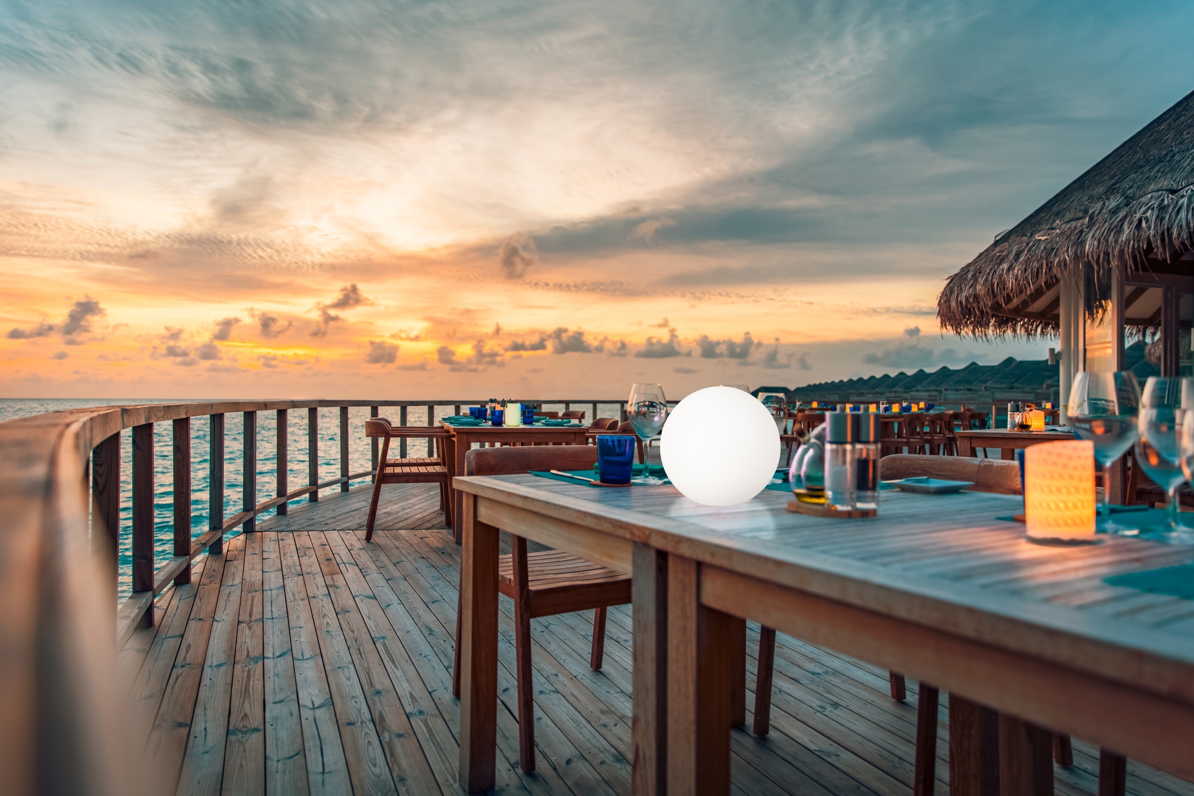 easy! BY FHL Außen-Tischleuchte »Dabus« LED-Modul Warmweiß lange Leuchtdauer