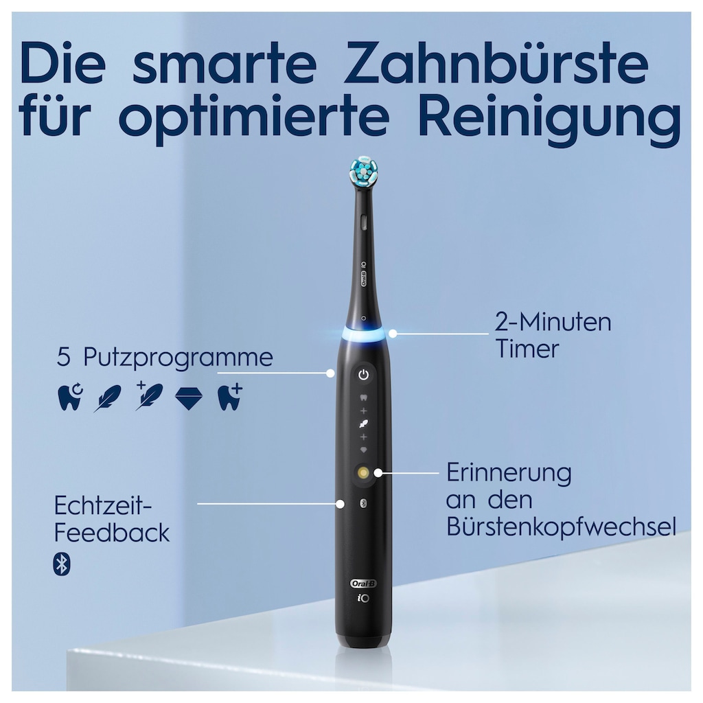 Oral-B Elektrische Zahnbürste »iO 5 Duopack«, 2 St. Aufsteckbürsten