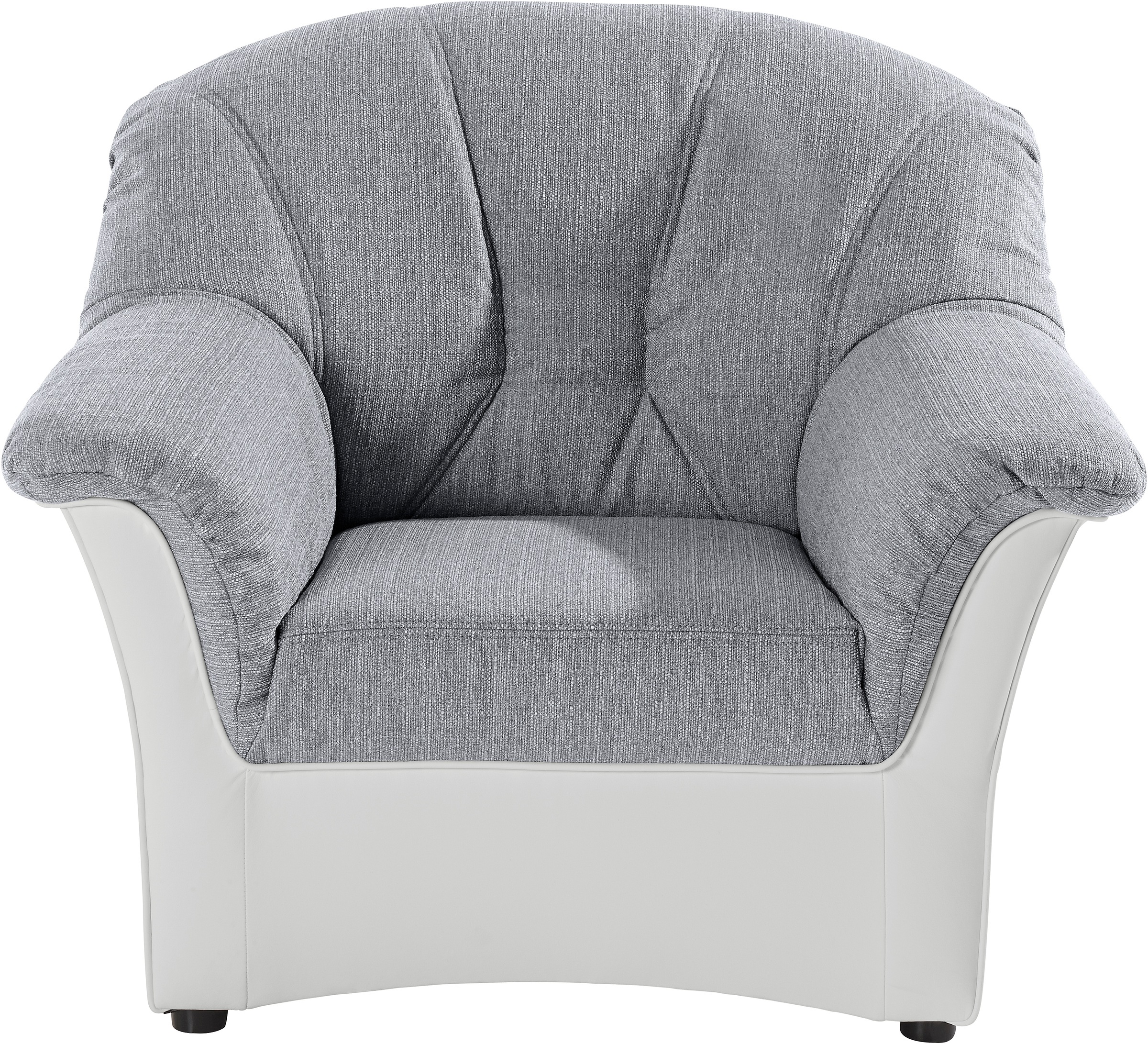 DOMO collection Sessel »Elva, zeitlose Formensprache, elegante Rückensteppung«, wahlweise mit Federkern