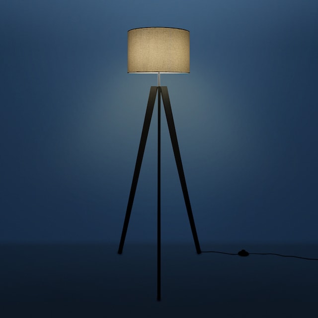 Paco Home Stehlampe »Canvas uni Color«, 1 flammig-flammig, Stehlampe  Vintage Fuß LED Lampe Wohnzimmer Skandinavischer Stil E27 online kaufen |  mit 3 Jahren XXL Garantie