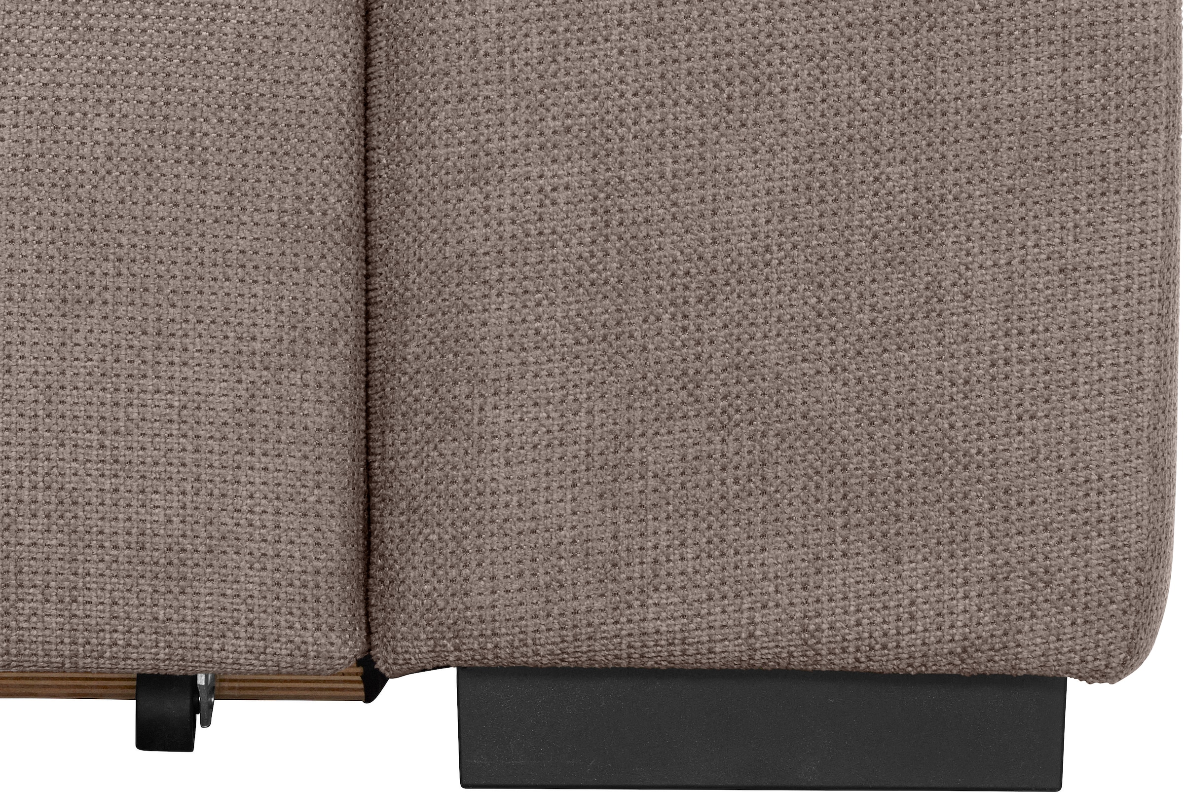 COTTA Ecksofa »Lola L-Form mit Kopfteilfunktion & Hocker«, (Set, mit Hocker), wahlweise mit Bettfunktion, Bettkasten & Armteilverstellung