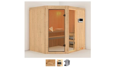 Karibu Sauna »Frigga 2«, (Set), 9-kW-Ofen mit externer Steuerung kaufen