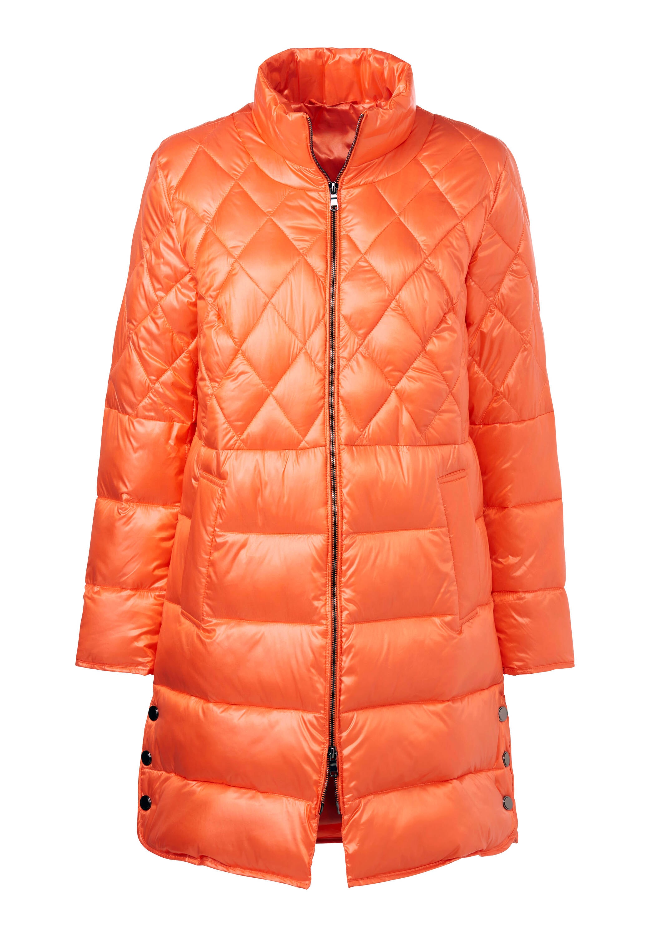 heine Steppjacke »Steppmantel Steppmantel in Glanz-Optik« ohne Kapuze