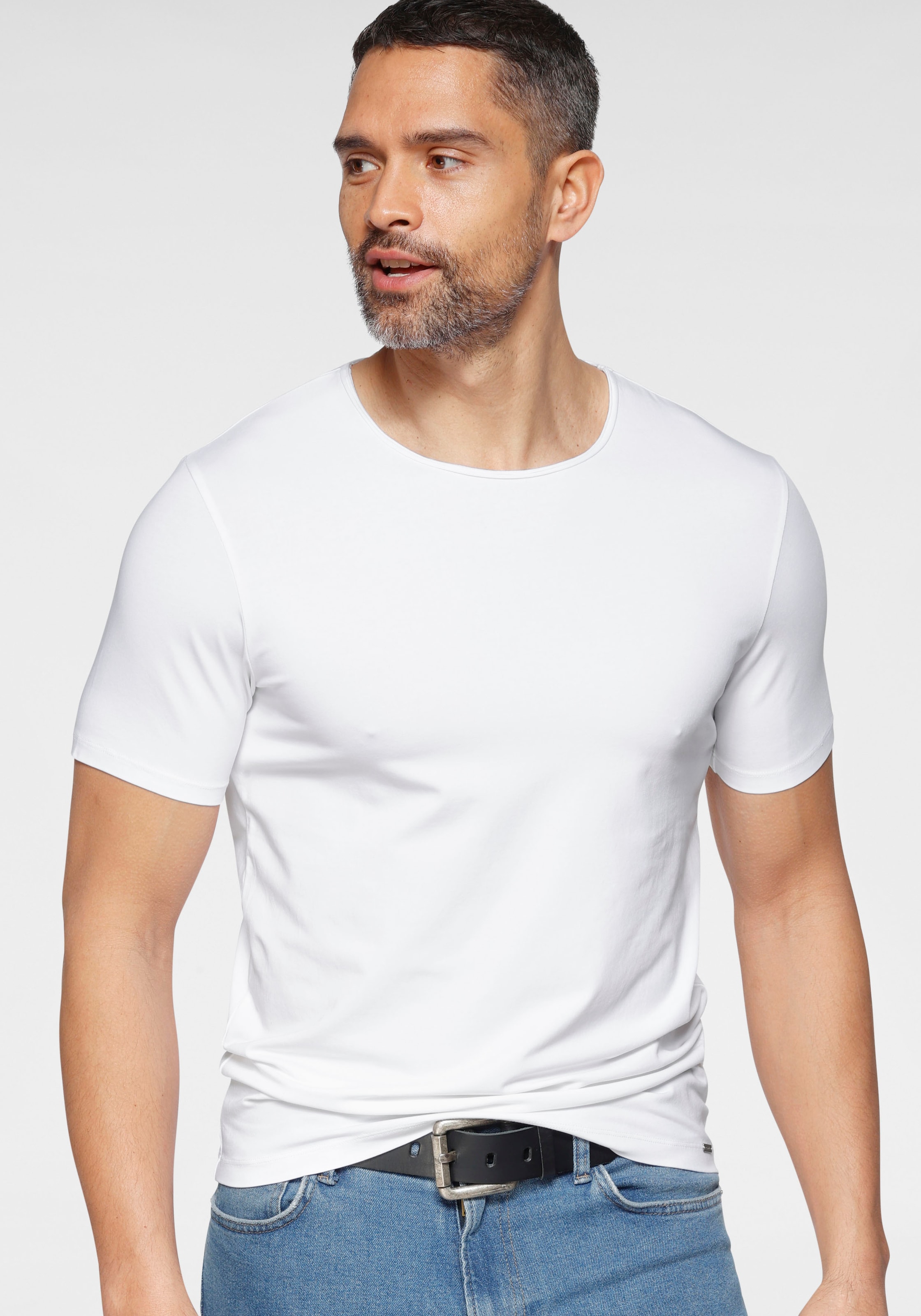 OLYMP T-Shirt fit«, Jersey ♕ body »Level aus feinem bei Five