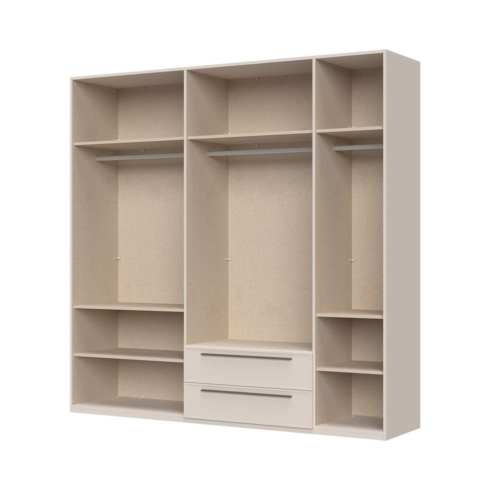 Places of Style Drehtürenschrank »Opera mit oder ohne Kranz inkl. LED-Bel.,B92,137,182 oder 227 cm«, UV lackiert, Soft Close Funktion, Höhenverstellbare Füße
