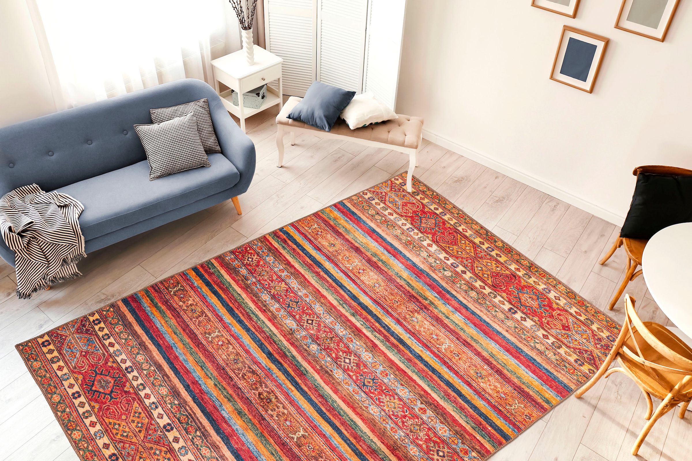 me gusta Teppich »Faye 725« rechteckig 6 mm Höhe Flachgewebe