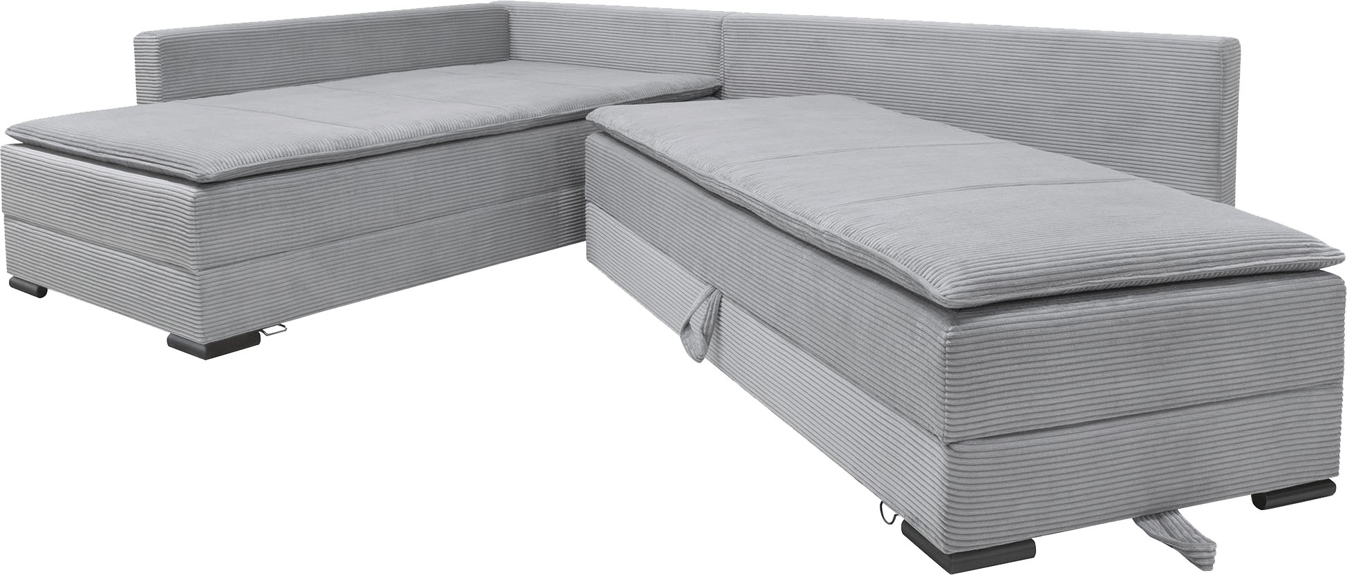 INOSIGN Ecksofa, inklusive Bettfunktion und Bettkasten