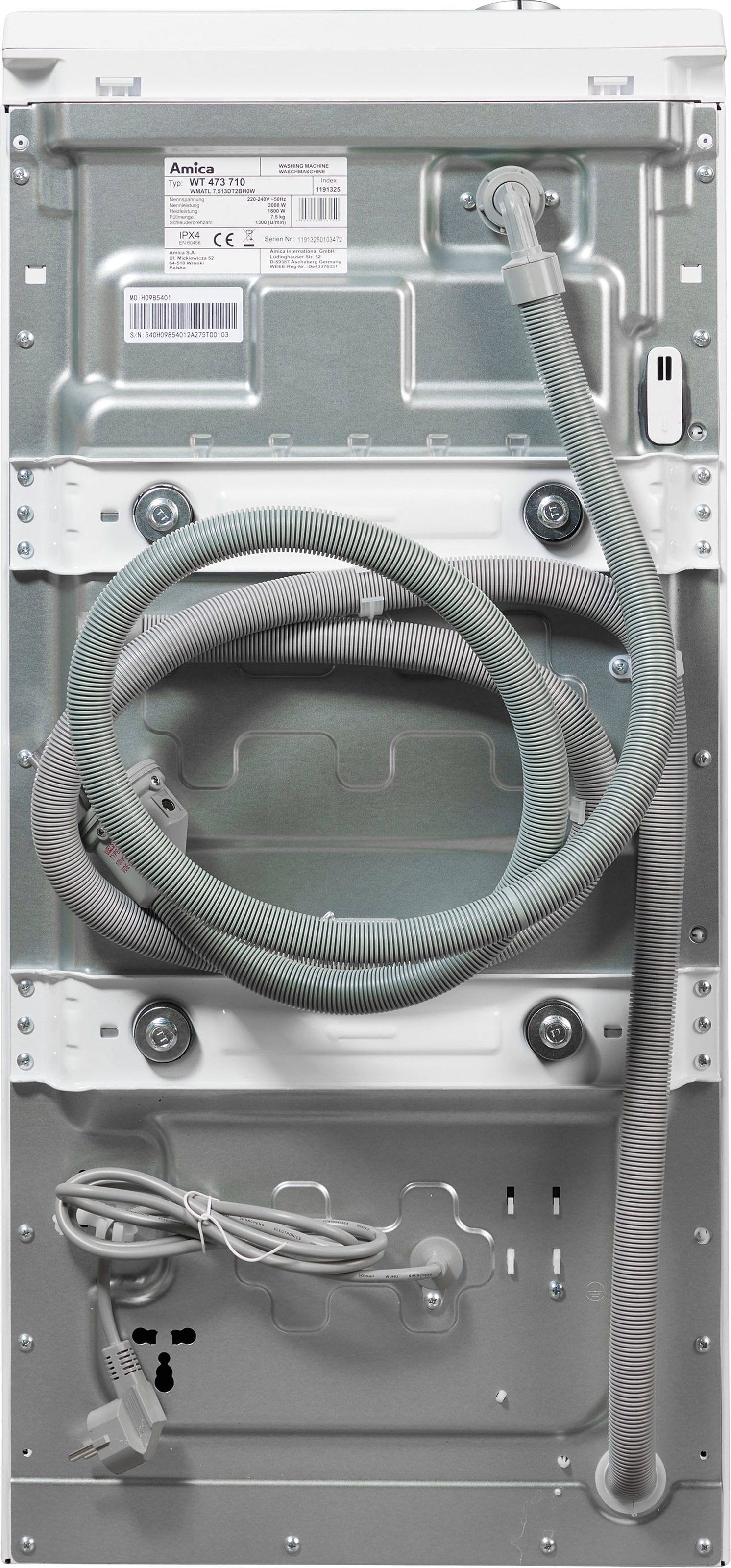 Amica Waschmaschine Toplader »WT 473 710«, 7,5 kg, 1300 U/min