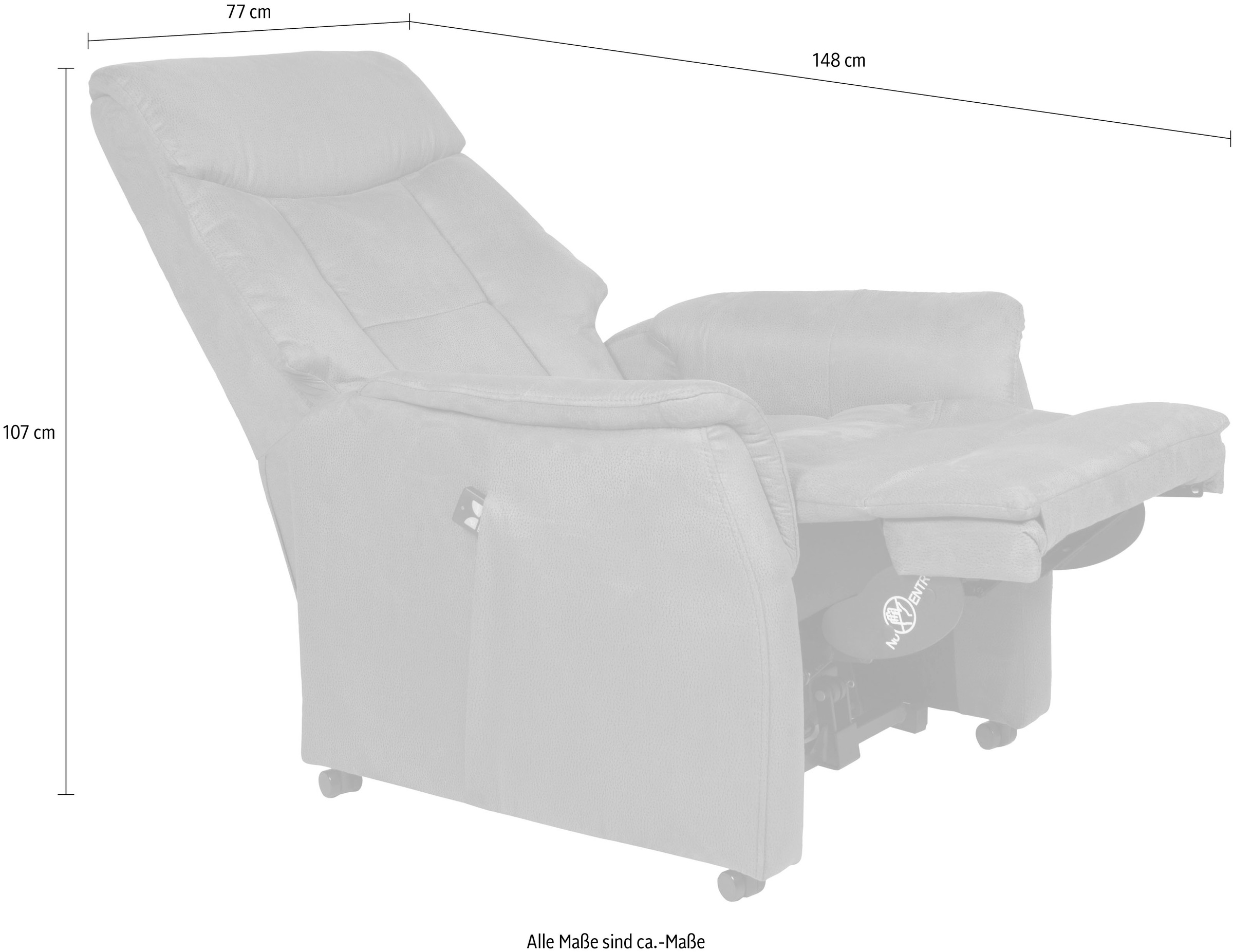 Duo Collection TV-Sessel mit mit Aufstehhilfe«, regulierbarer Taschenfederkern elektrischer Sitzheizung, auf Stahlwellenunterfederung Relaxfunktion Rechnung »Sorrent bestellen und