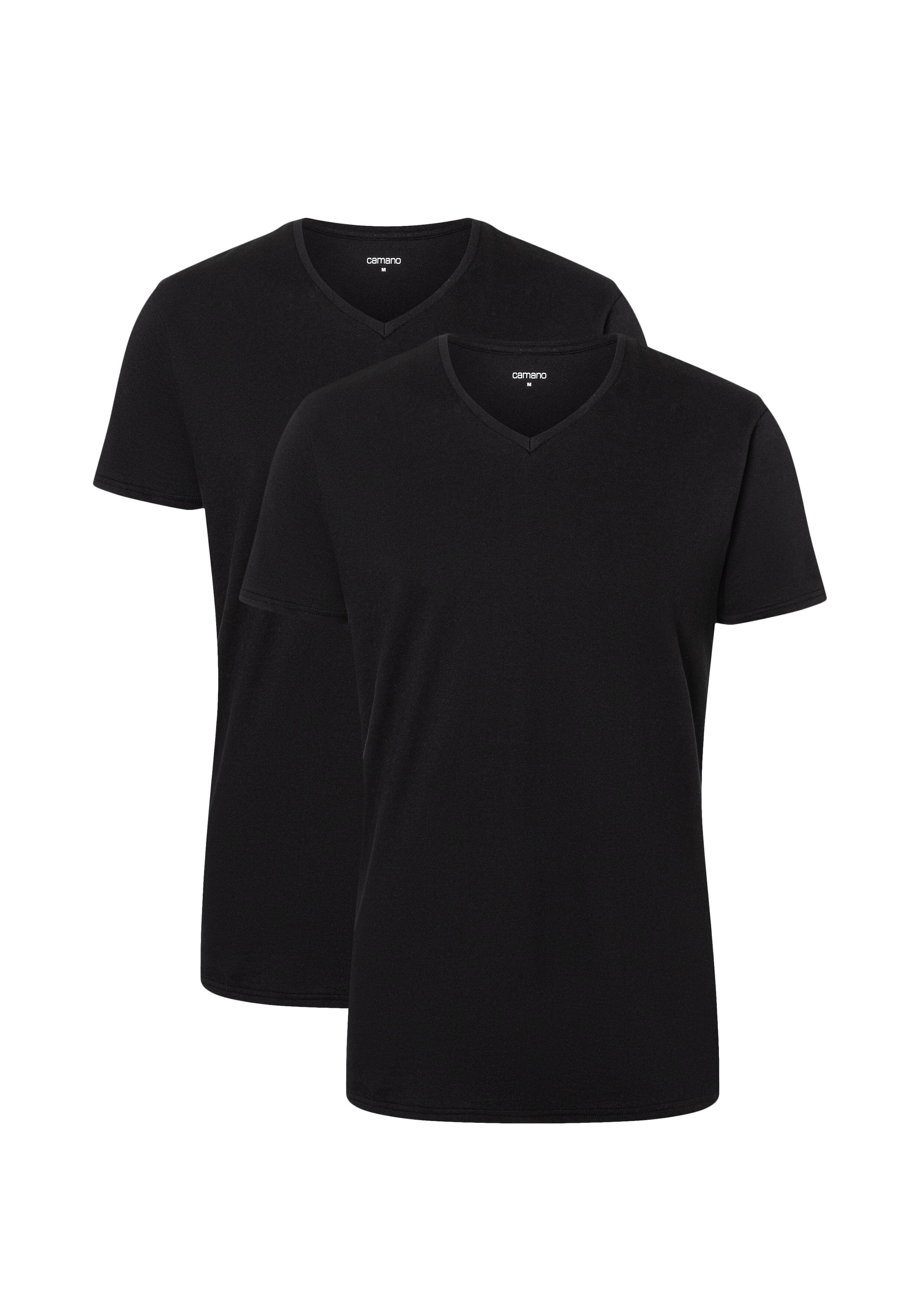 Camano T-Shirt »comfort«, (2er Pack), mit V-Ausschnitt