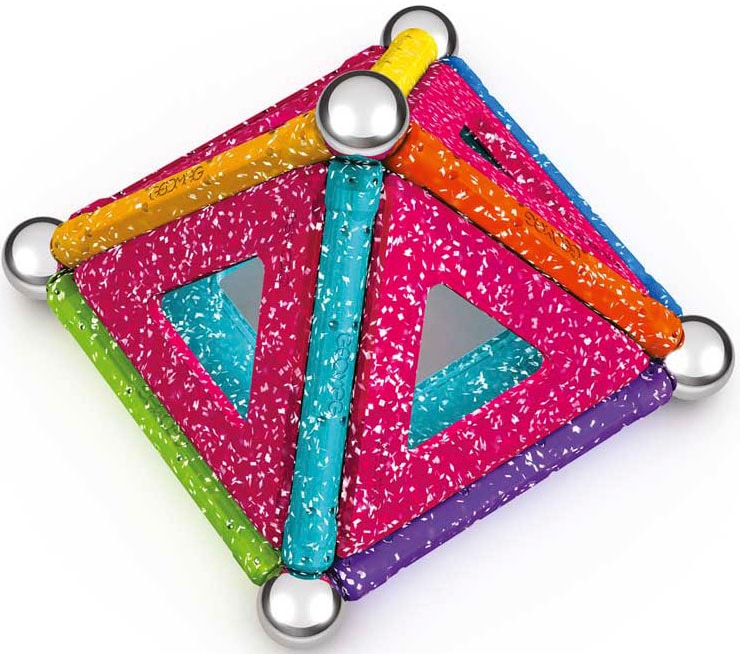 Geomag™ Magnetspielbausteine »GEOMAG™ Glitter Panels, Recycled«, (22 St.), aus recyceltem Material; Made in Europe