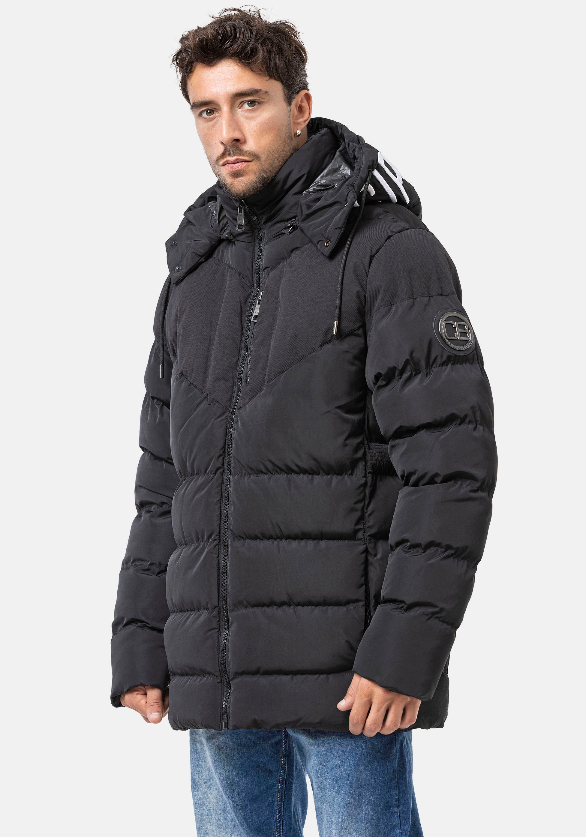 Cipo & Baxx Steppjacke mit Kapuze