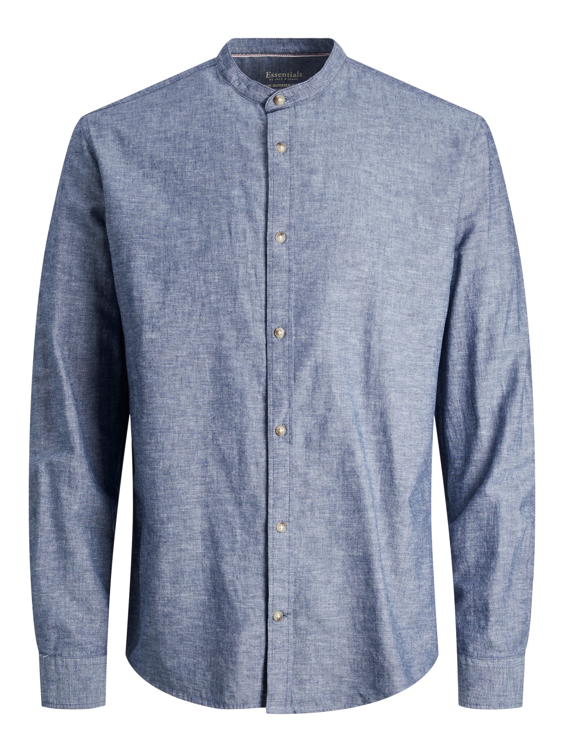 Jack & Jones Langarmhemd »JJESUMMER BAND LINEN BLEND SHIRT LS SN«