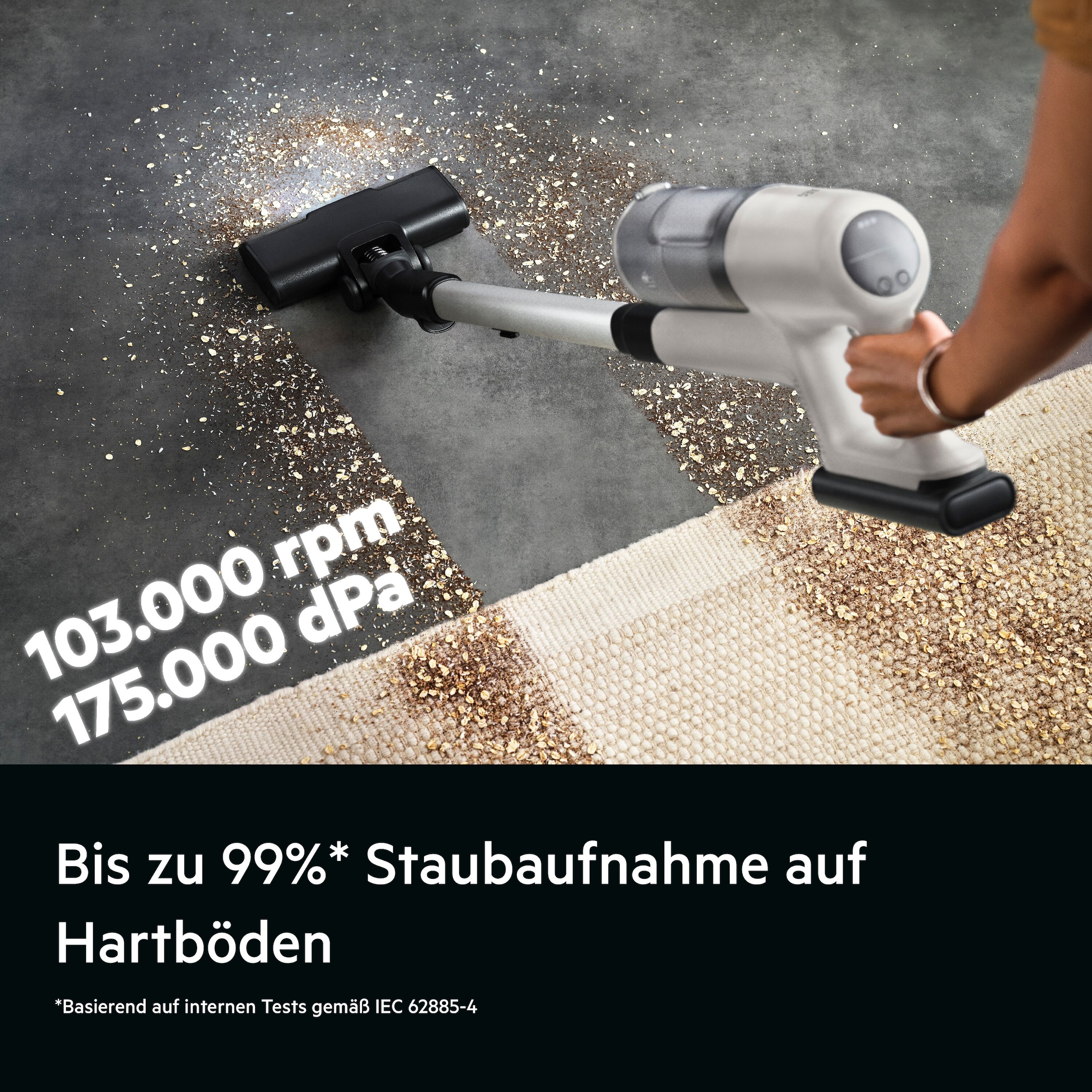 AEG Akku-Hand-und Stielstaubsauger »6000 AKKU-STAUBSAUGER (AP61HB21SH)«, sehr leicht 2,5 kg, 53 % Recyclingmaterial, bis zu 50 Min. Laufzeit