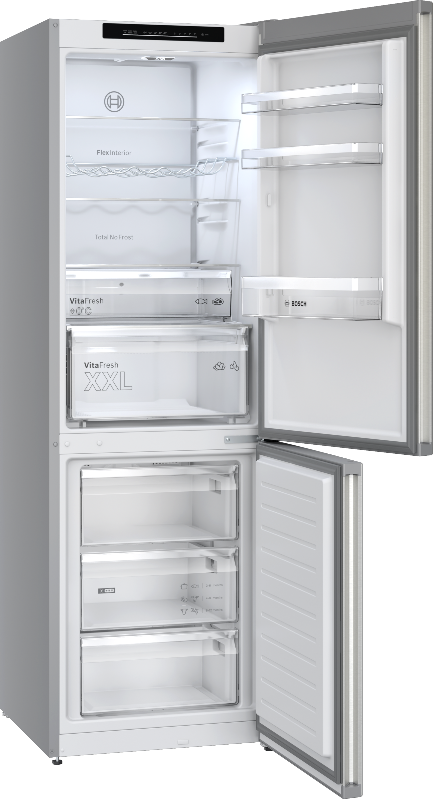 BOSCH Kühl-/Gefrierkombination Serie 4 »KGN362LAF« 186 cm hoch 60 cm breit