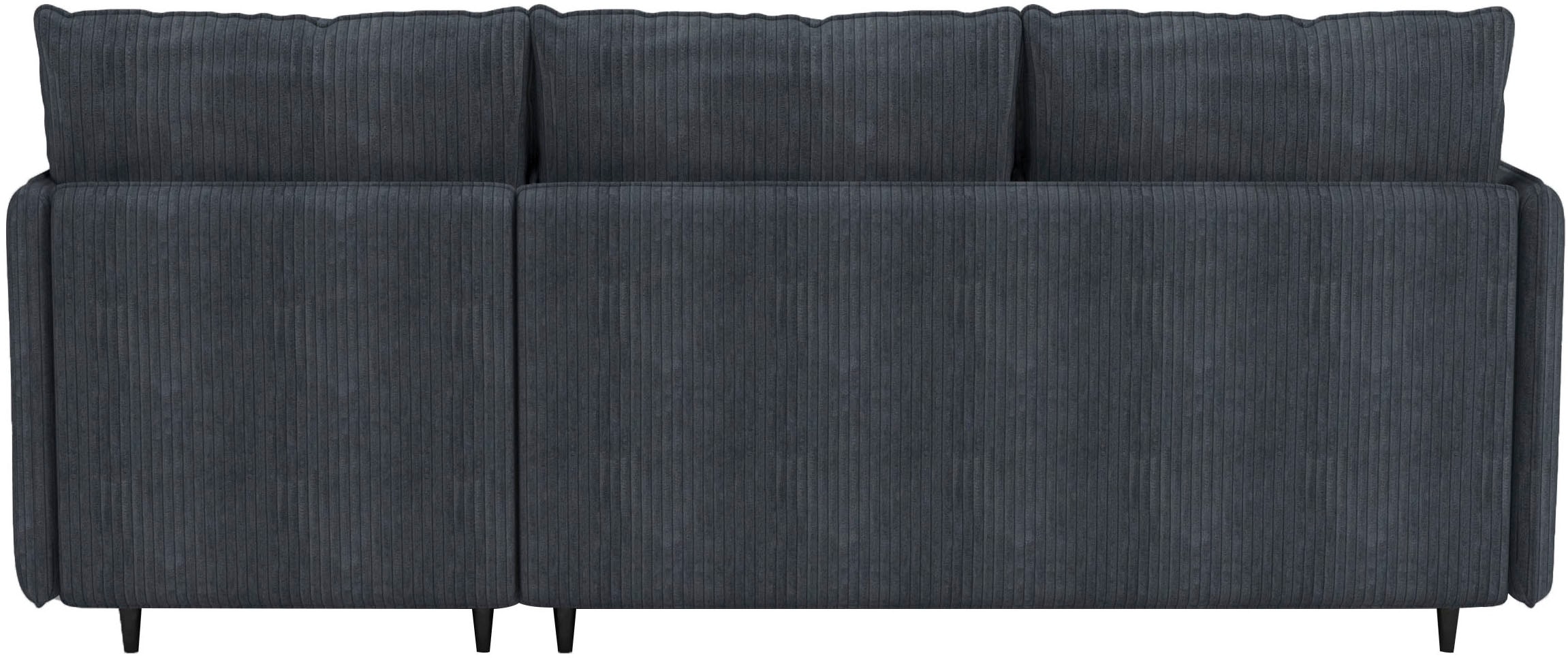 Dorel Home Ecksofa »LINDHUS, L-Form, verschiedene Stellvarianten, Loungesofa, Schlaf-Liege«, Wohnlandschaft, mit Recamiere, großer Bettkasten, Cord, Chenille