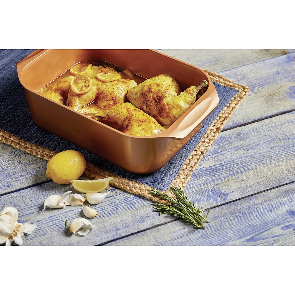 LIVINGTON Bräter »Cooperline Wonder Cooker Deluxe«, Aluminium, Induktion