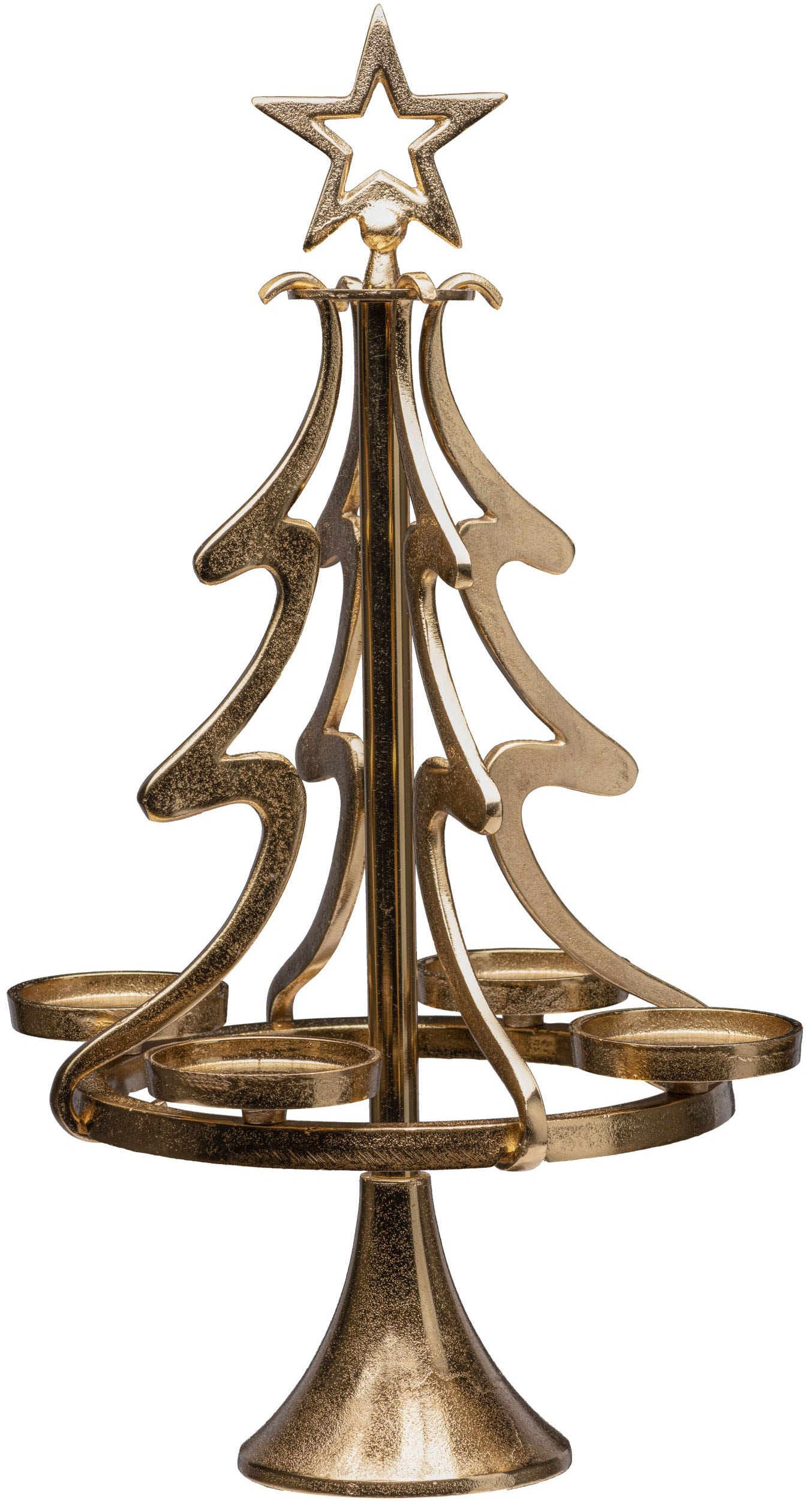 my kaufen cm 99 (1 »Tannenbaum, aus home Kerzenständer Weihnachtsdeko«, Adventsleuchter Aluminium, Höhe St.), online