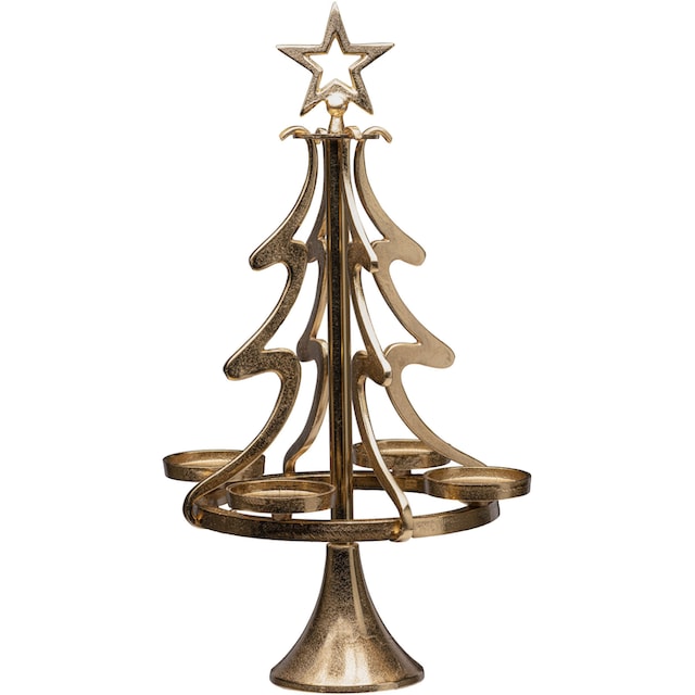 my home Adventsleuchter »Tannenbaum, Weihnachtsdeko«, (1 St.), Kerzenständer  aus Aluminium, Höhe 99 cm online kaufen