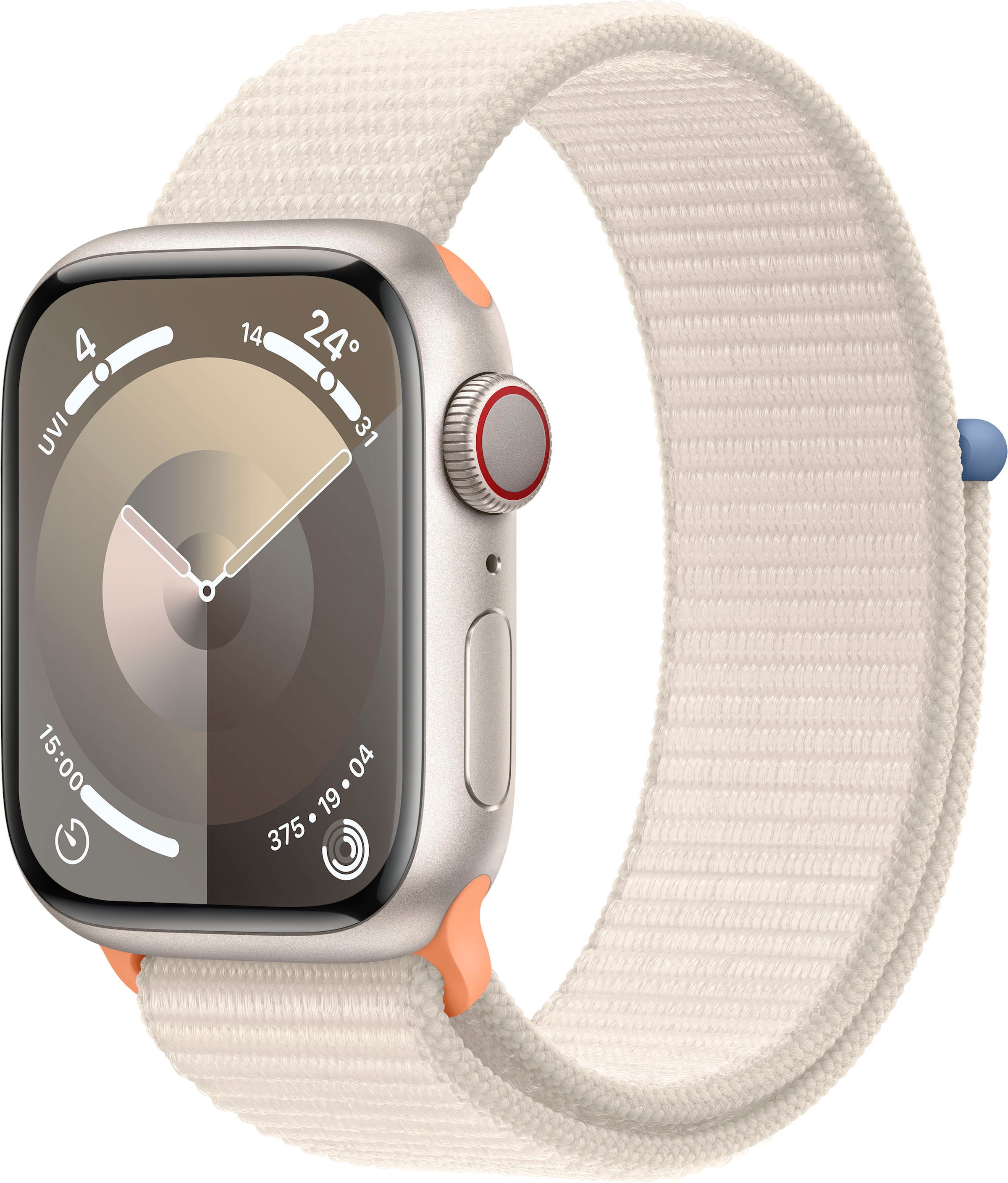 Smartwatch »Watch Series 9 GPS + Cellular 41mm Aluminium«, (Watch OS 10 Sport Loop)