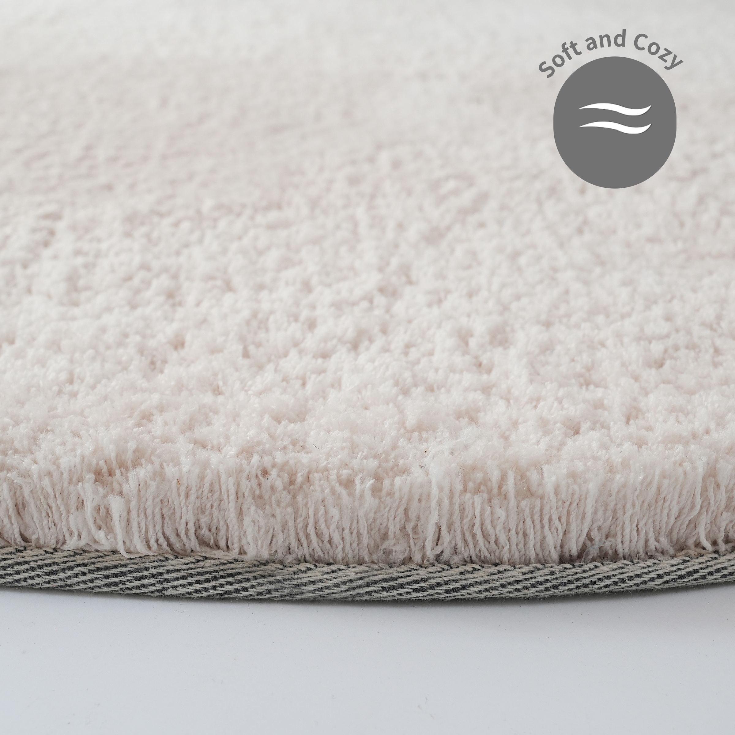 my home Hochflor-Teppich »Microfaser Teppich Magong, besonders weich, sehr feiner Flor«, rund, 25 mm Höhe, unifarben, weiche Teppiche, Wohnzimmer, Schlafzimmer, Kinderzimmer
