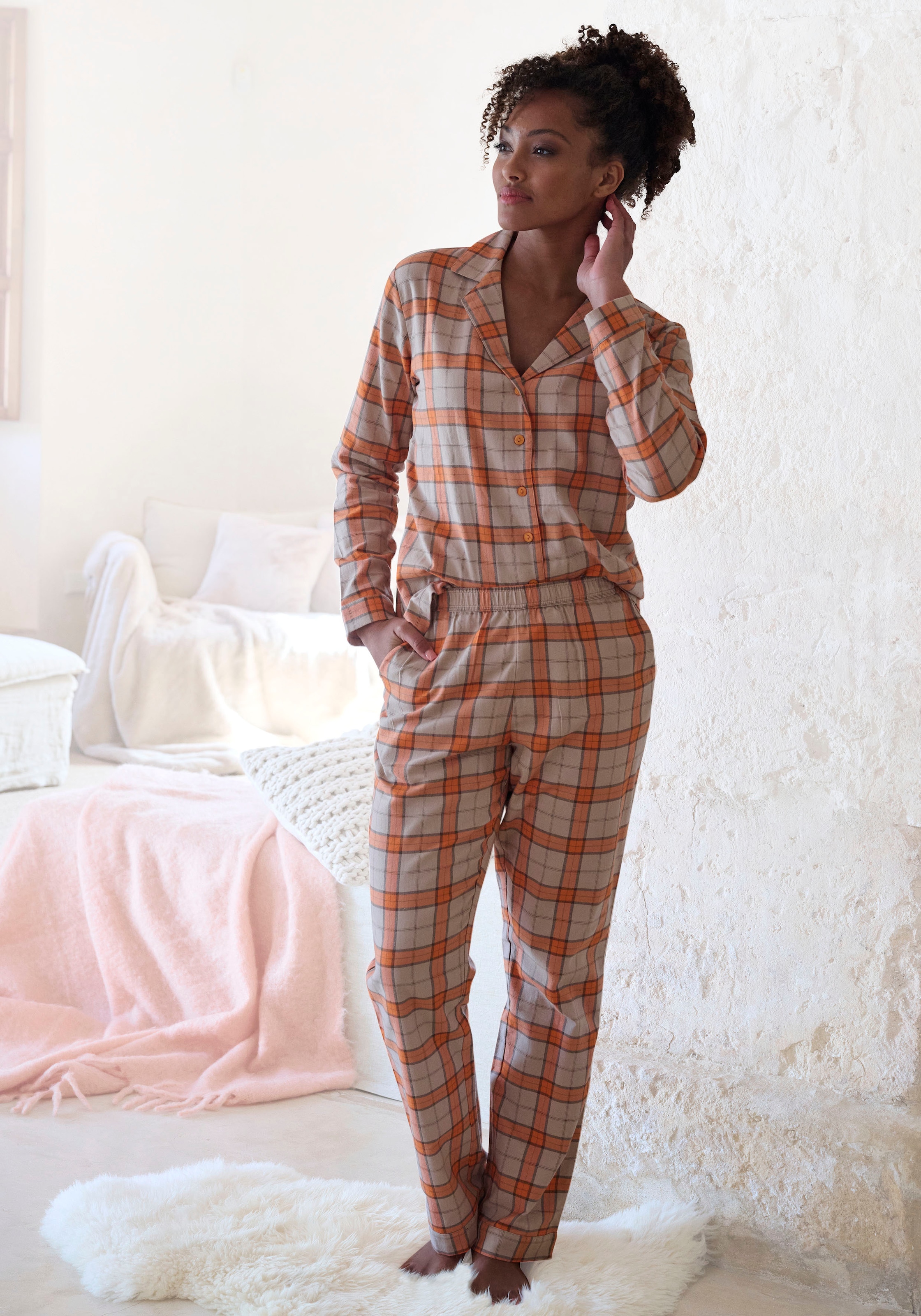Vivance Dreams Pyjama, (2 tlg.), kaufen aus online | Flanell kuschelig weichem UNIVERSAL