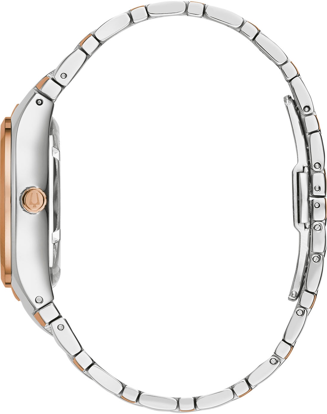 Bulova Automatikuhr Armbanduhr, Damenuhr, Edelstahlarmband