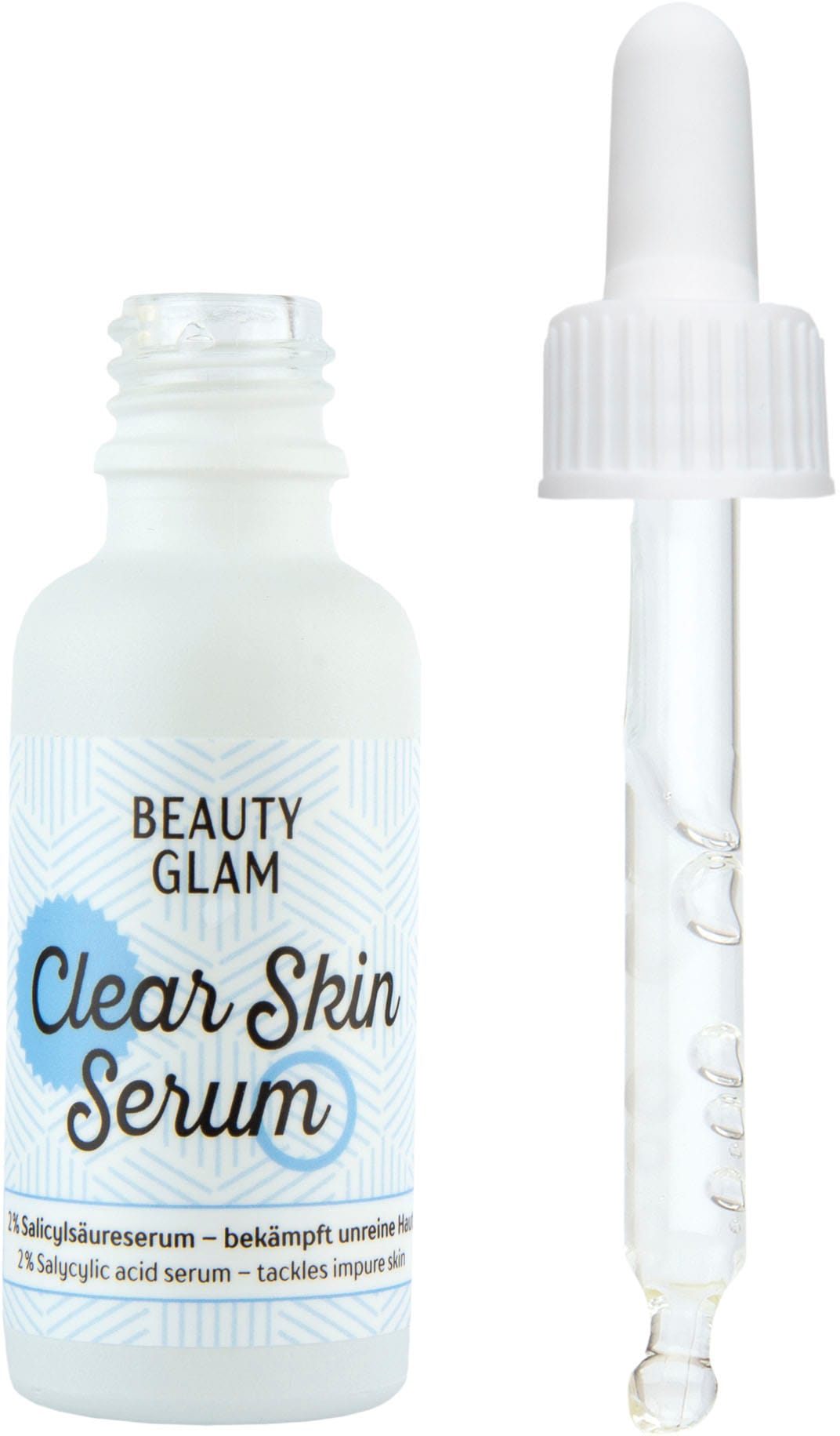 BEAUTY GLAM Gesichtsserum »Beauty Glam Clear Skin Serum«, Wirkt klärend und exfolierend, reduziert die Neubildung von Mitessern.