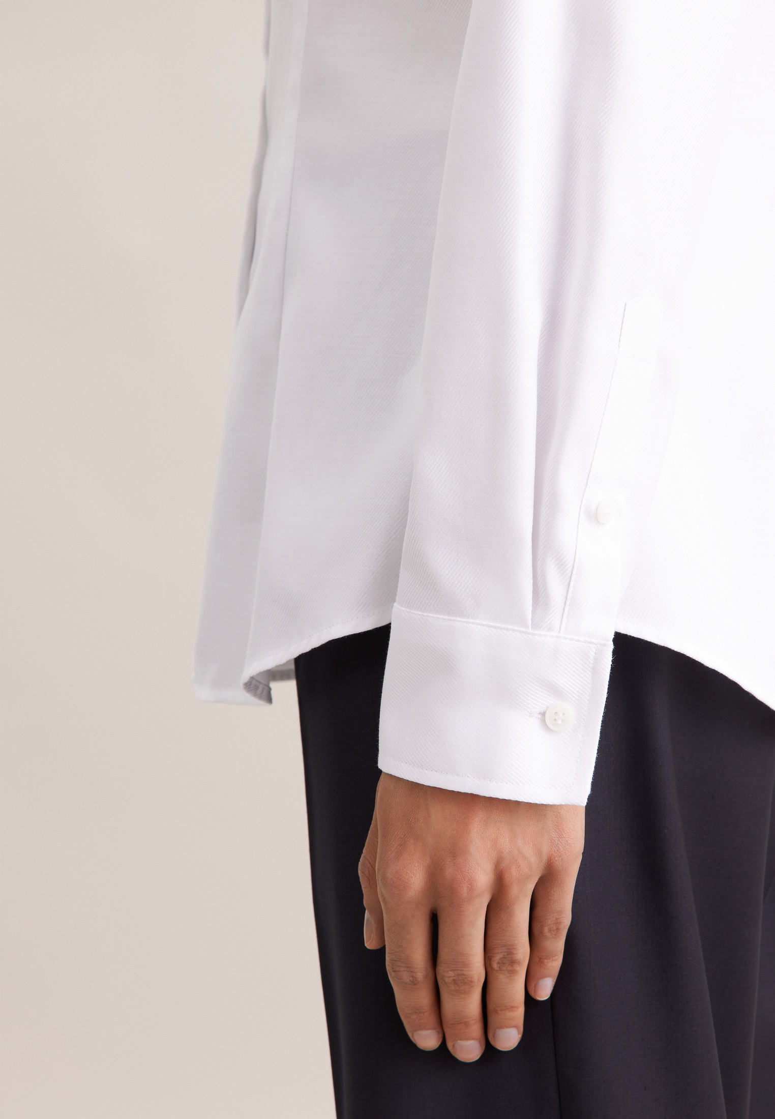 seidensticker Hemdbluse »Schwarze Rose« 1/1 Kragen Uni