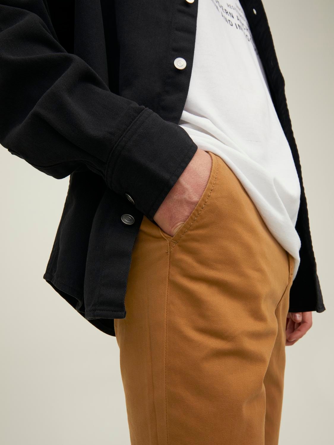 Jack & Jones Chinos »JPSTMARCO mit Stretchkomfort und schmalem Bein«, mit Reißverschluss