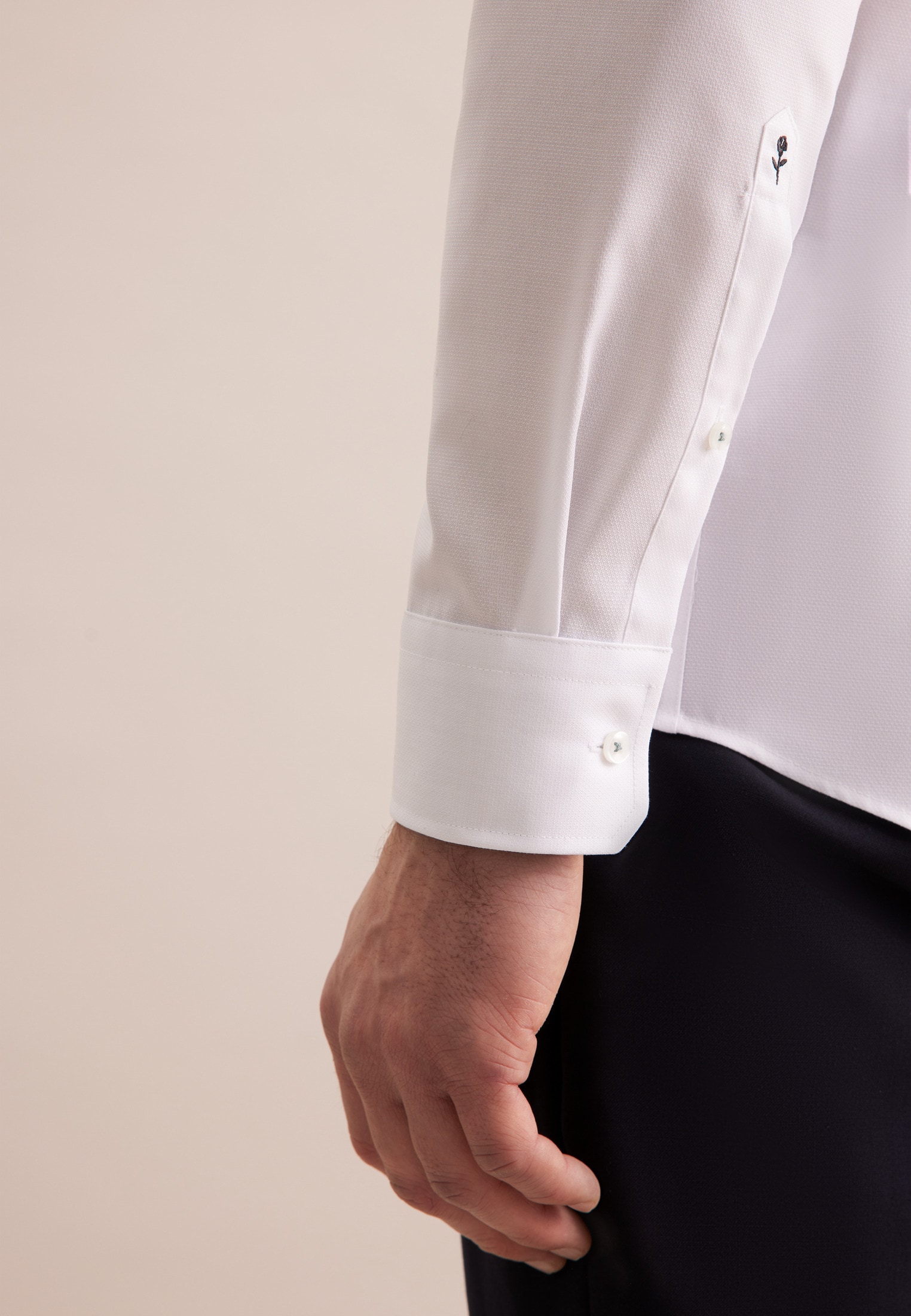 seidensticker Businesshemd »Comfort«, Comfort Langarm Kentkragen Struktur
