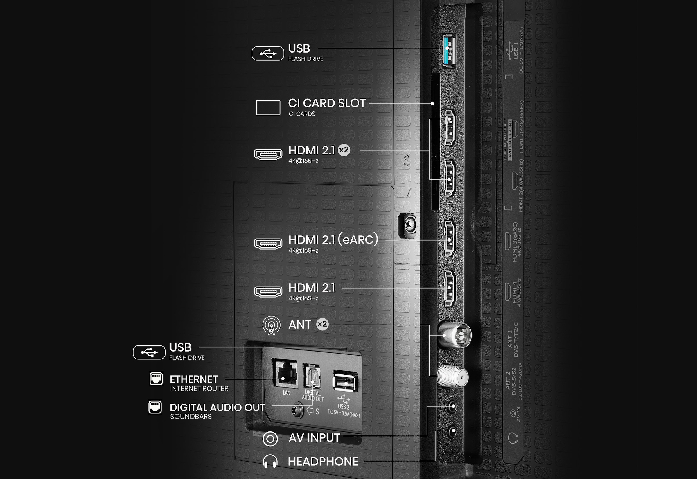 Hisense QLED Mini LED-Fernseher »85U7Q PRO« 215 cm/85 ″ Smart-TV 4K UHD MiniLED Smart TV