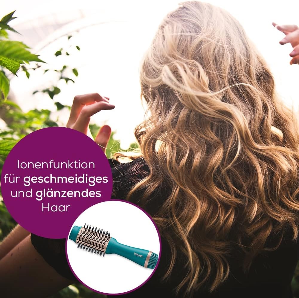 BEURER Warmluftbürste »HC 45 Ocean« 2-in-1 Volumen-& Haartrocknungsbürste, Keramik-Keratin Beschichtung
