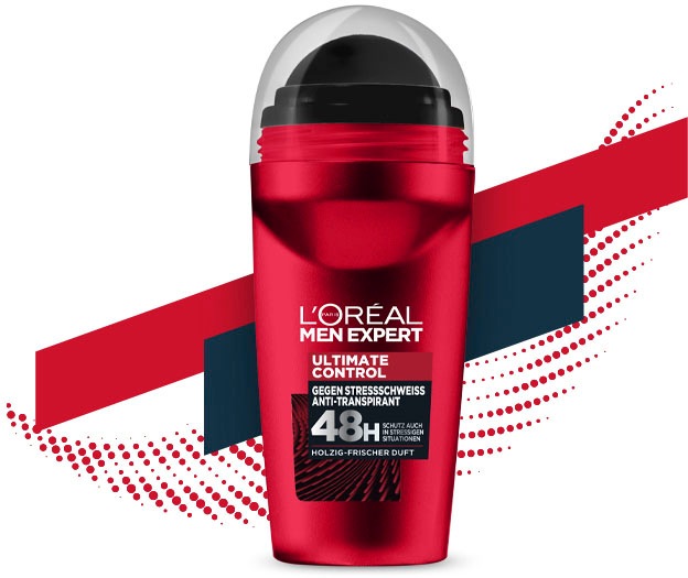 L'ORÉAL PARIS MEN EXPERT Deo-Roller »Deo Roll-on Ultimate Control«, (Packung, 6 tlg.)