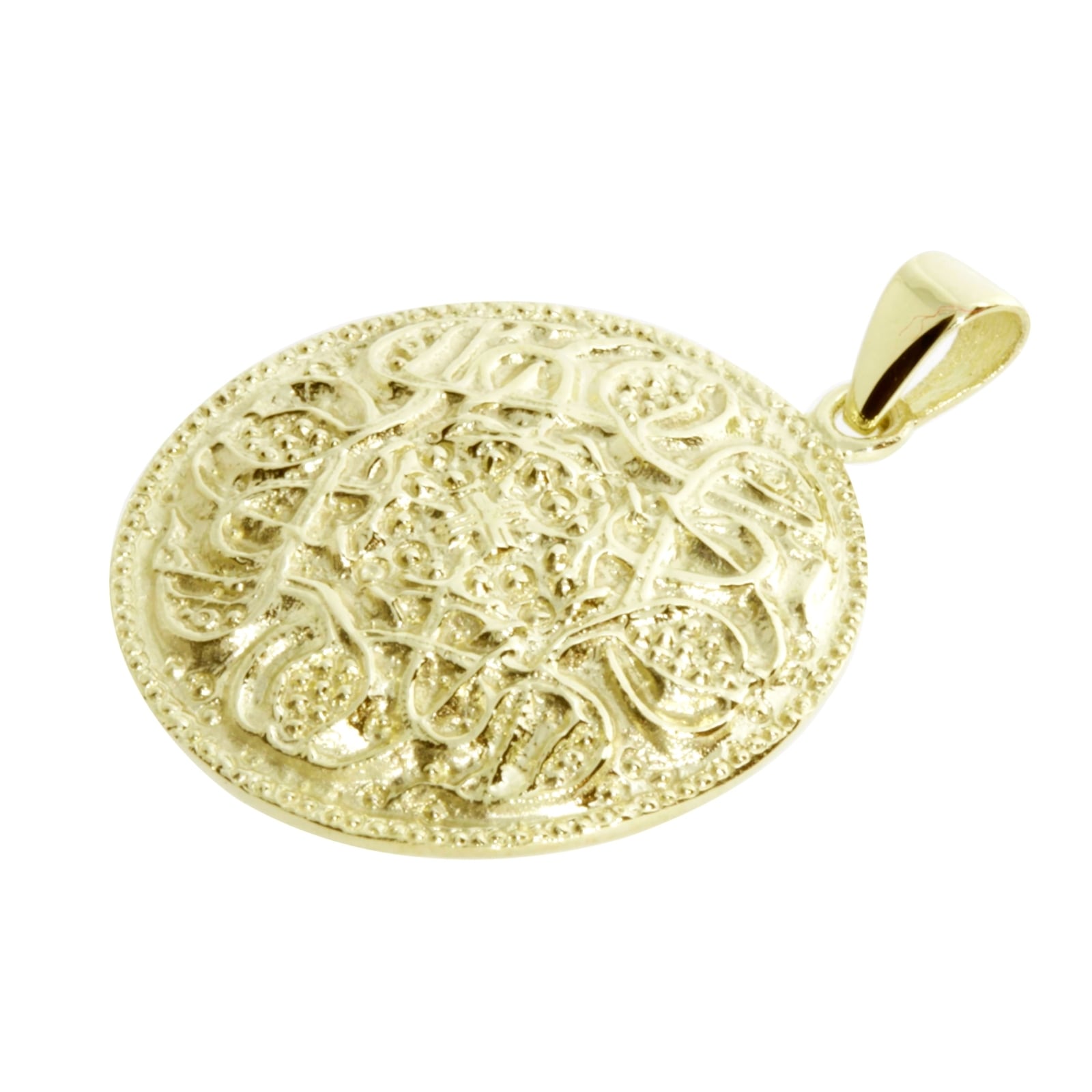 OSTSEE-SCHMUCK Kettenanhänger »- Hiddensee 26 mm rund - Silber 925/000, vergoldet - ,« ()