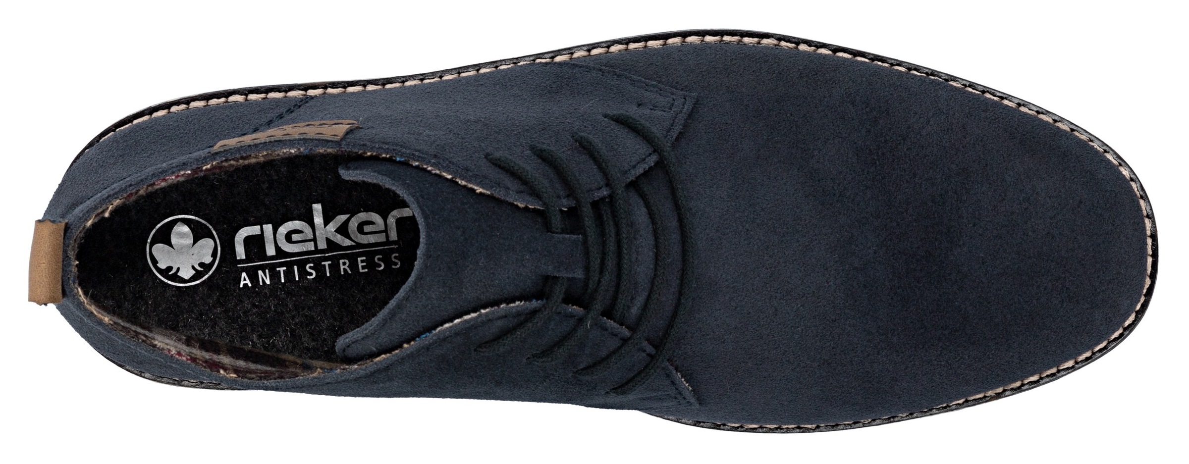 Rieker Schnürstiefelette  mit kariertem Innenfutter