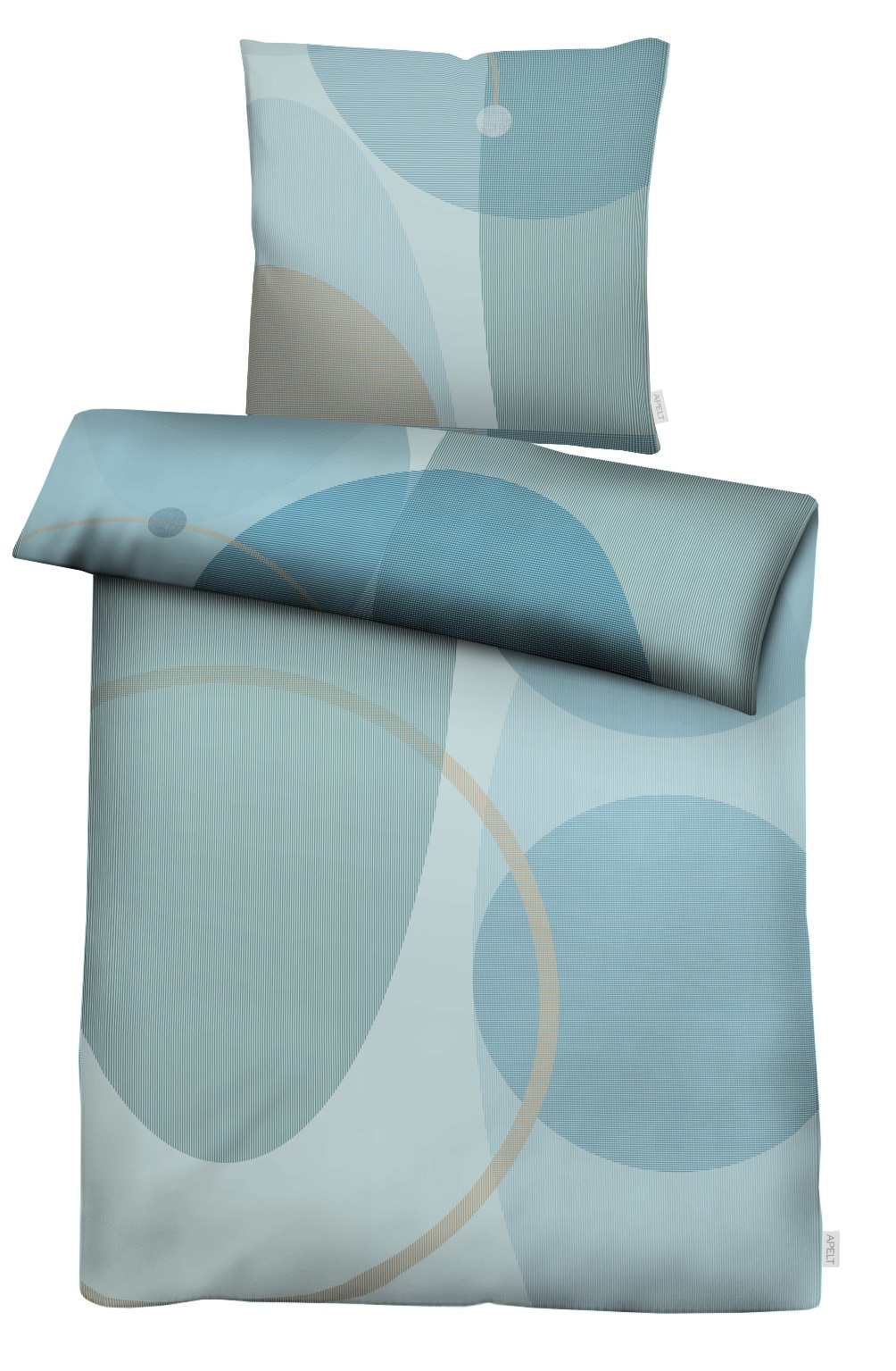 APELT Bettwäsche »Graphics« 2 Bettwäsche-Set mit Reißverschluss, Baumwoll-Satin, Digitaldruck