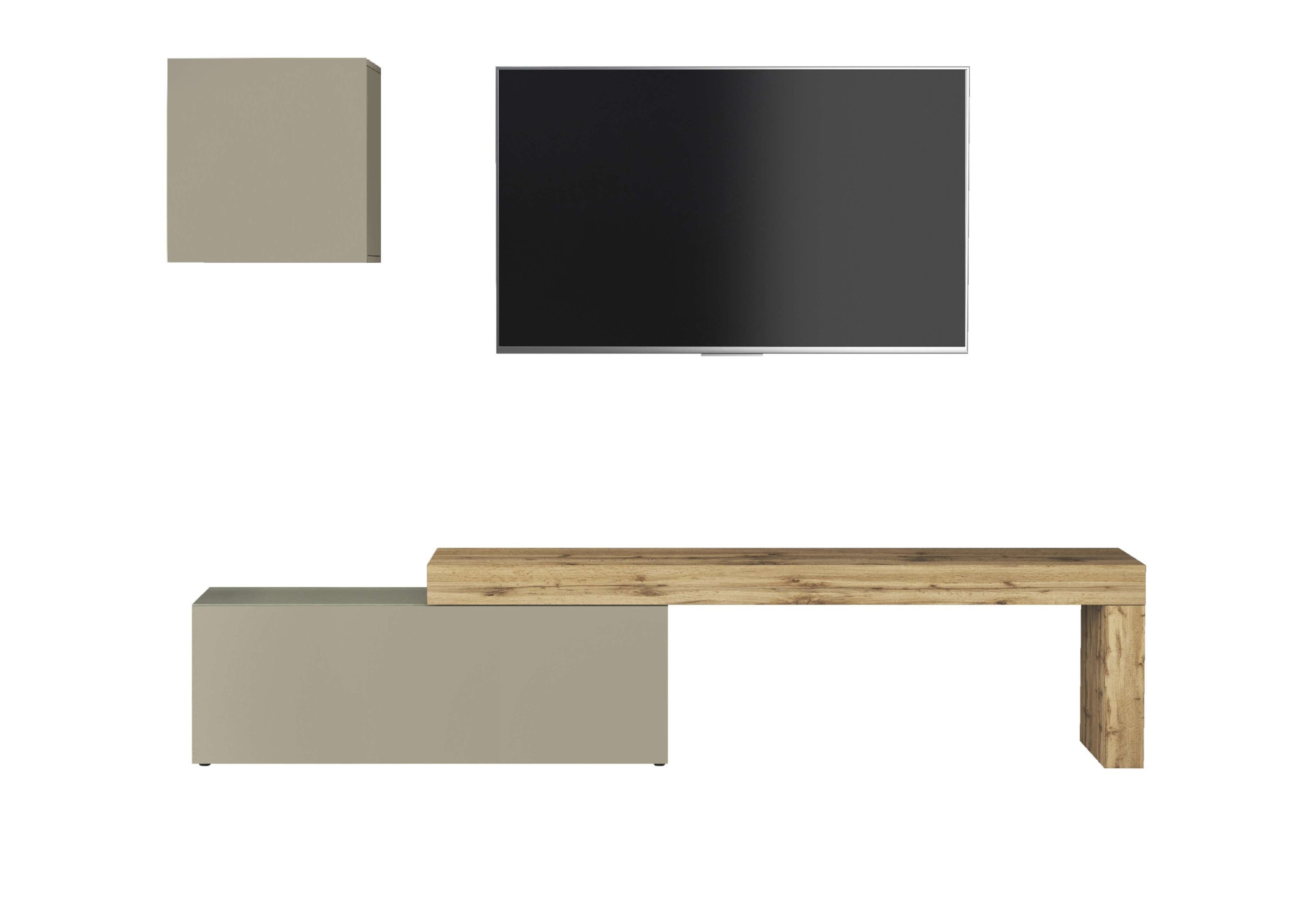 INOSIGN TV-Wand »Chronos TV-Set, Wohnwand – Elemente frei platzierbar, Made in Italy« Set, 2-er set, 2 Stk. tlg.
